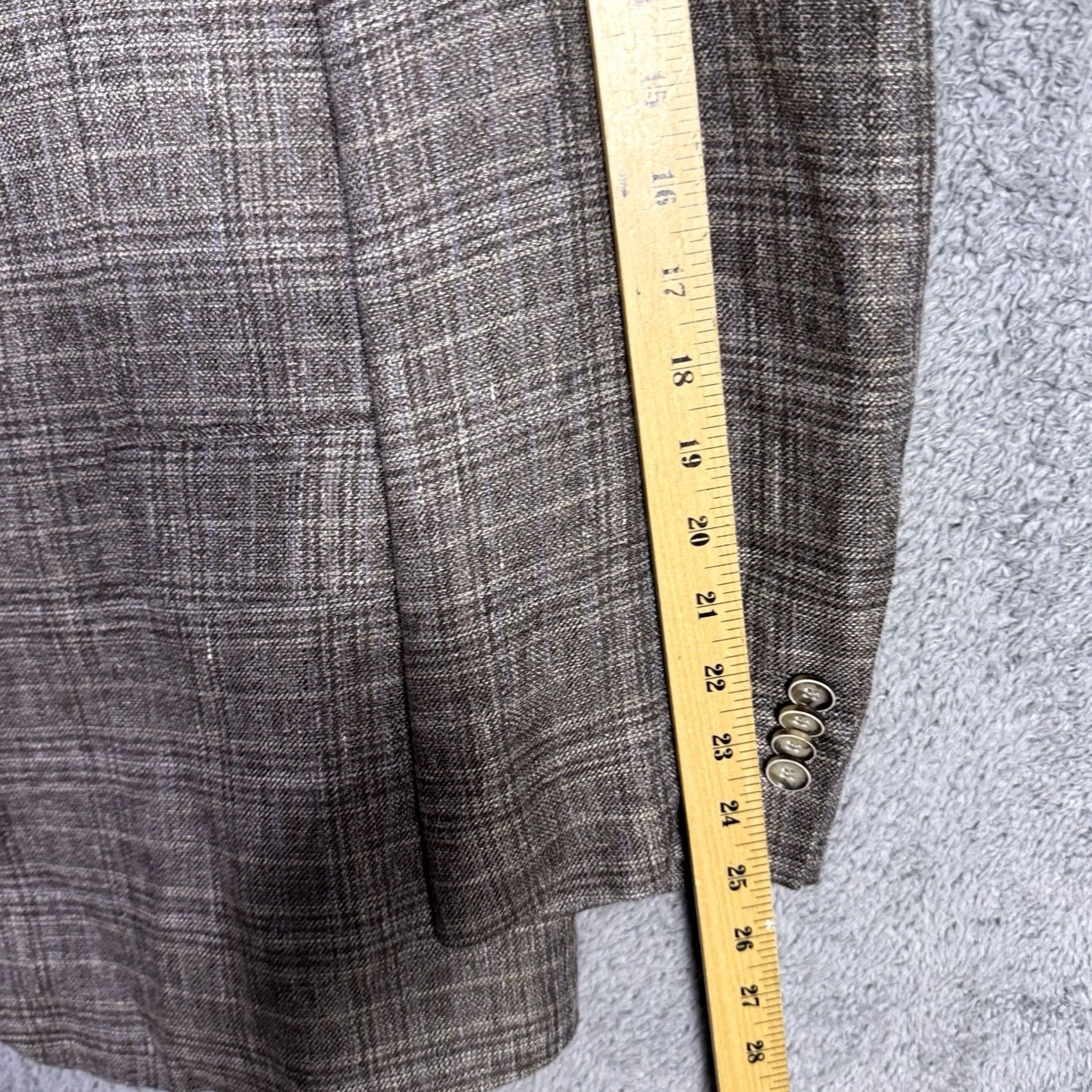 Joseph Abboud Joseph Abboud Heritage Blazer Men 48R Unstructured 100% Linen Nova Fides Italy Size 48R - 6 Thumbnail