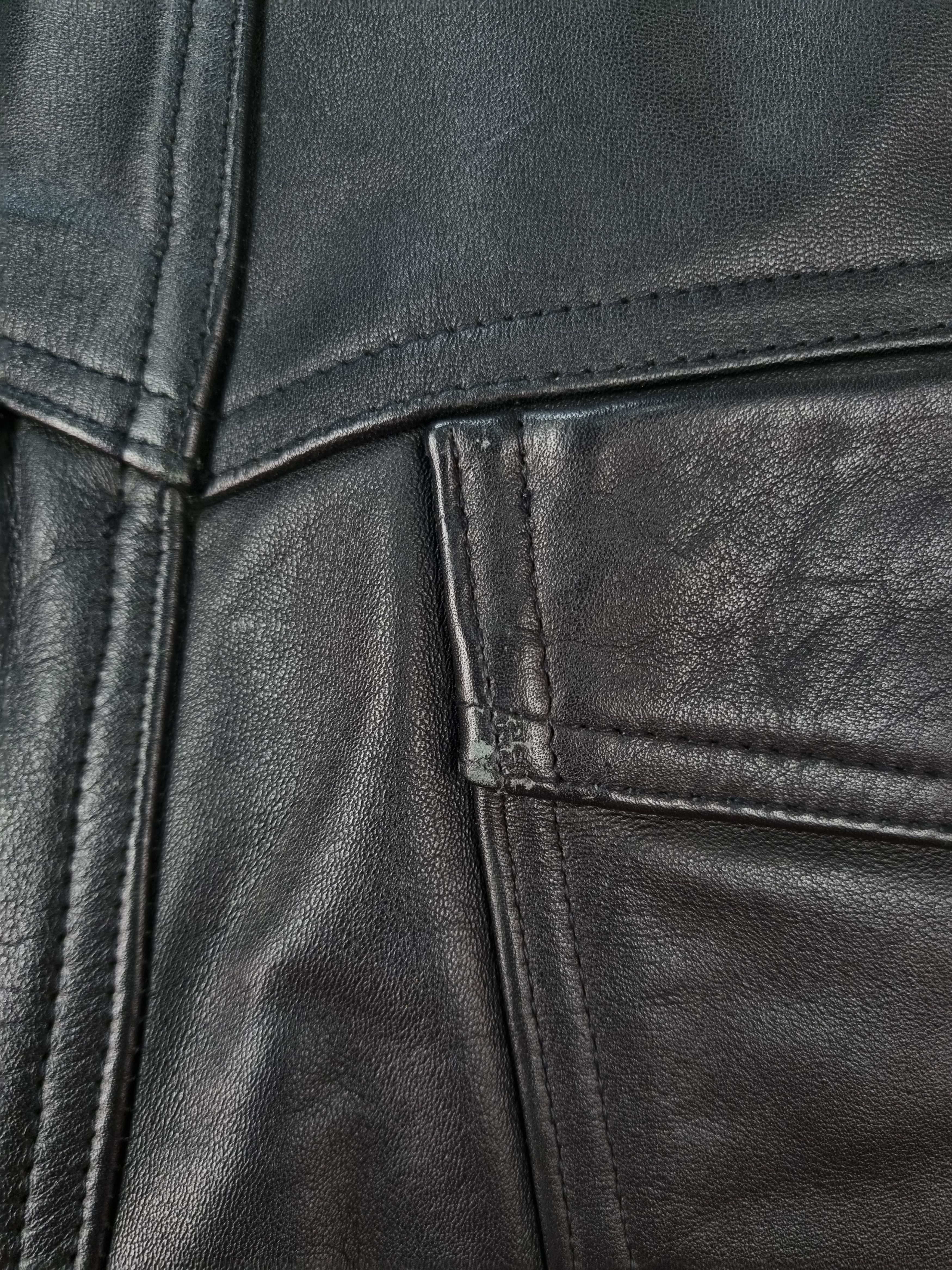 Genuine Leather × Vintage High Waist Leather Retro Pants. Size US 34 / EU 50 - 21 Thumbnail