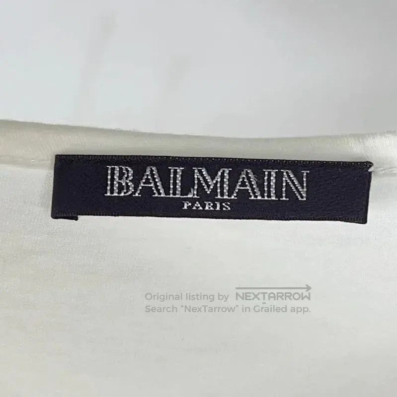 Balmain Balmain Women's White Cotton T-shirt . Size M / US 6-8 / IT 42-44 - 4 Thumbnail