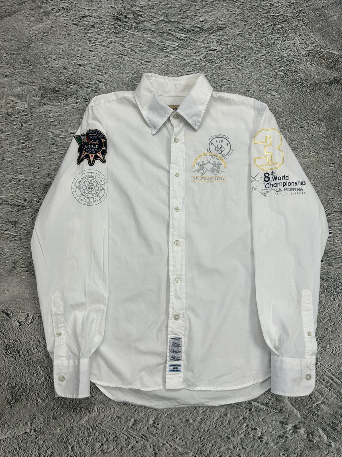 La Martina × Vintage La Martina shirt longsleeve white Chief Keef Polo Argentina Size US M / EU 48-50 / 2 - 1 Thumbnail