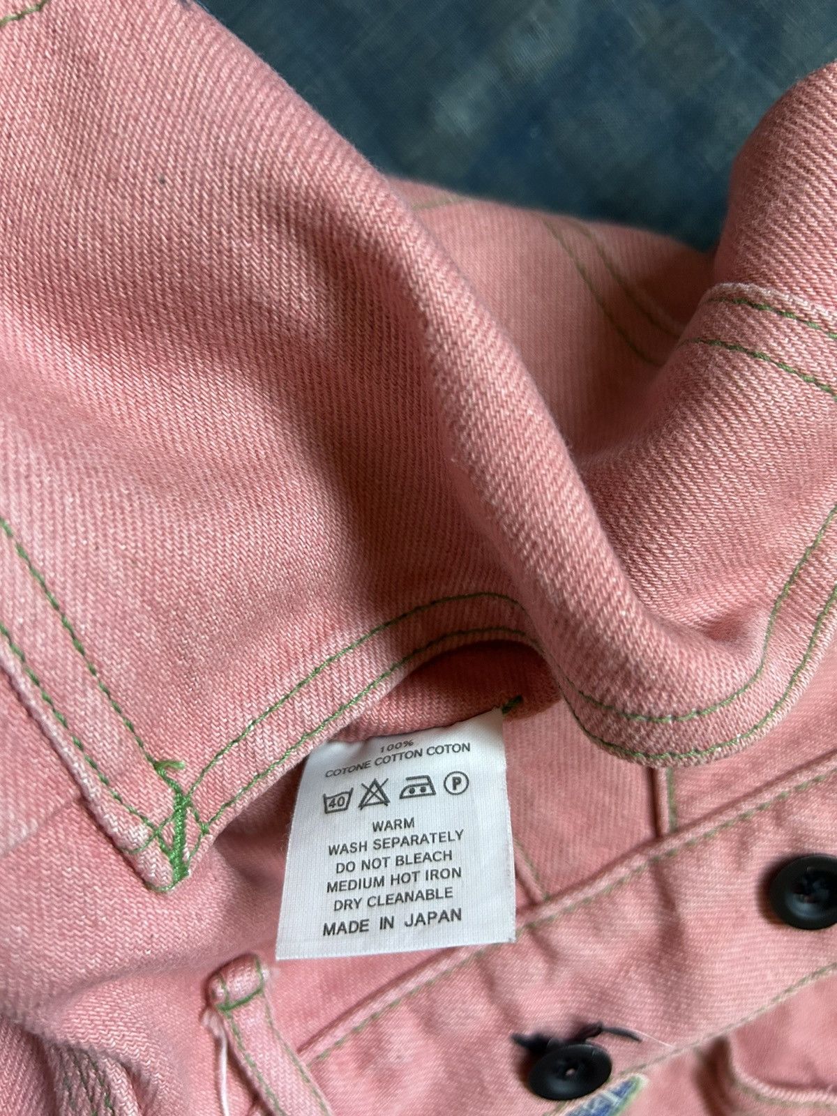 Kapital × Kapital Kountry KAPITAL color denim Double Knee Lumber Pants pink Size US 30 / EU 46 - 14 Thumbnail