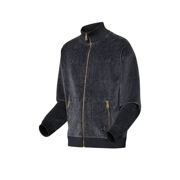 Louis Vuitton LV x Park Seo-Bo Cotton Velvet Tracktop Size US XL / EU 56 / 4 - 2 Thumbnail
