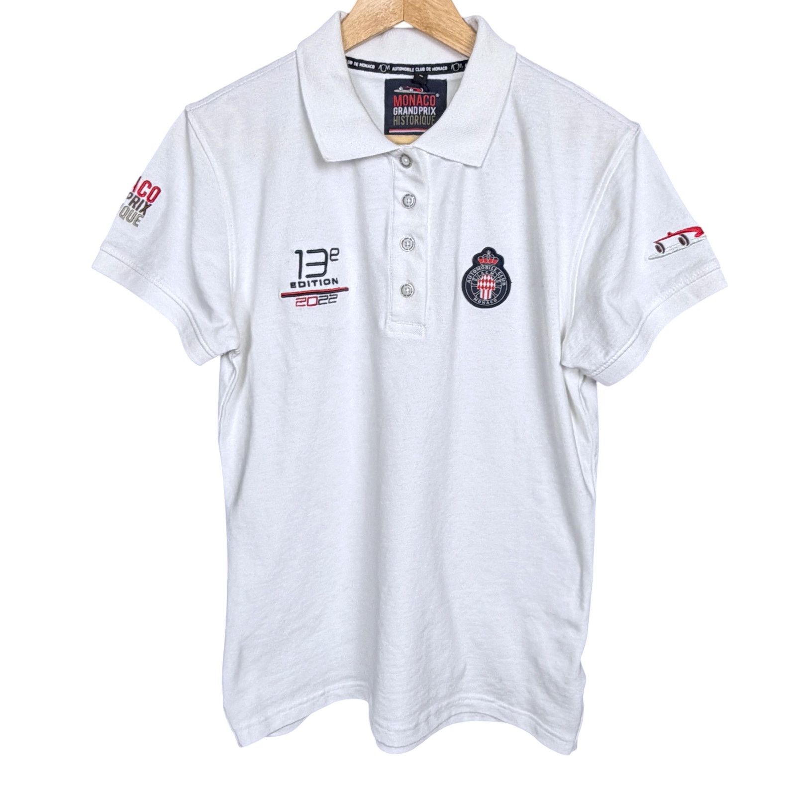 APM Monaco Automobile Club De Monaco 2022 Grandprix Women's L Polo Size L / US 10 / IT 46 - 8 Thumbnail