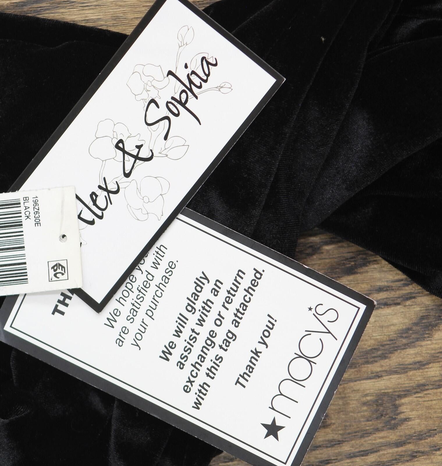 Other Nwt Alex & Sophia Front Slit Wide Leg Velvet Pants Black S Size 28" / US 6 / IT 42 - 3 Thumbnail