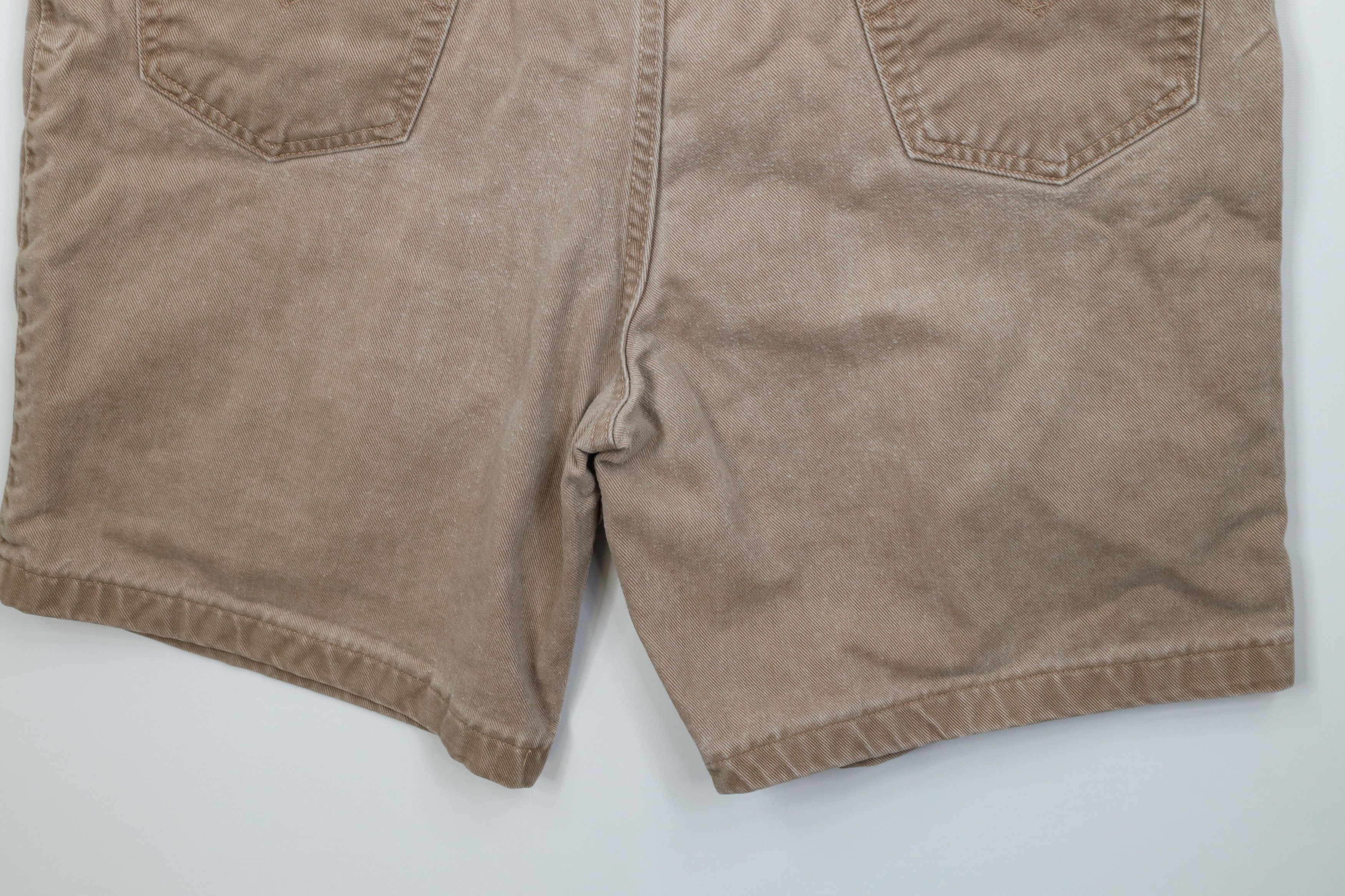 Levi's Vintage 90s Levis Loose Denim Jean Shorts Brown Cotton USA Size US 42 / EU 58 - 14 Thumbnail