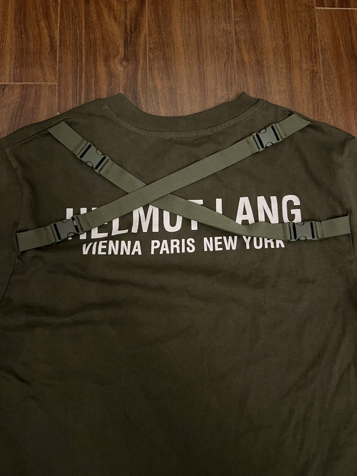 Helmut Lang BNWT Helmut Lang Strap Tee in Hunter Sage Size US S / EU 44-46 / 1 - 5 Thumbnail