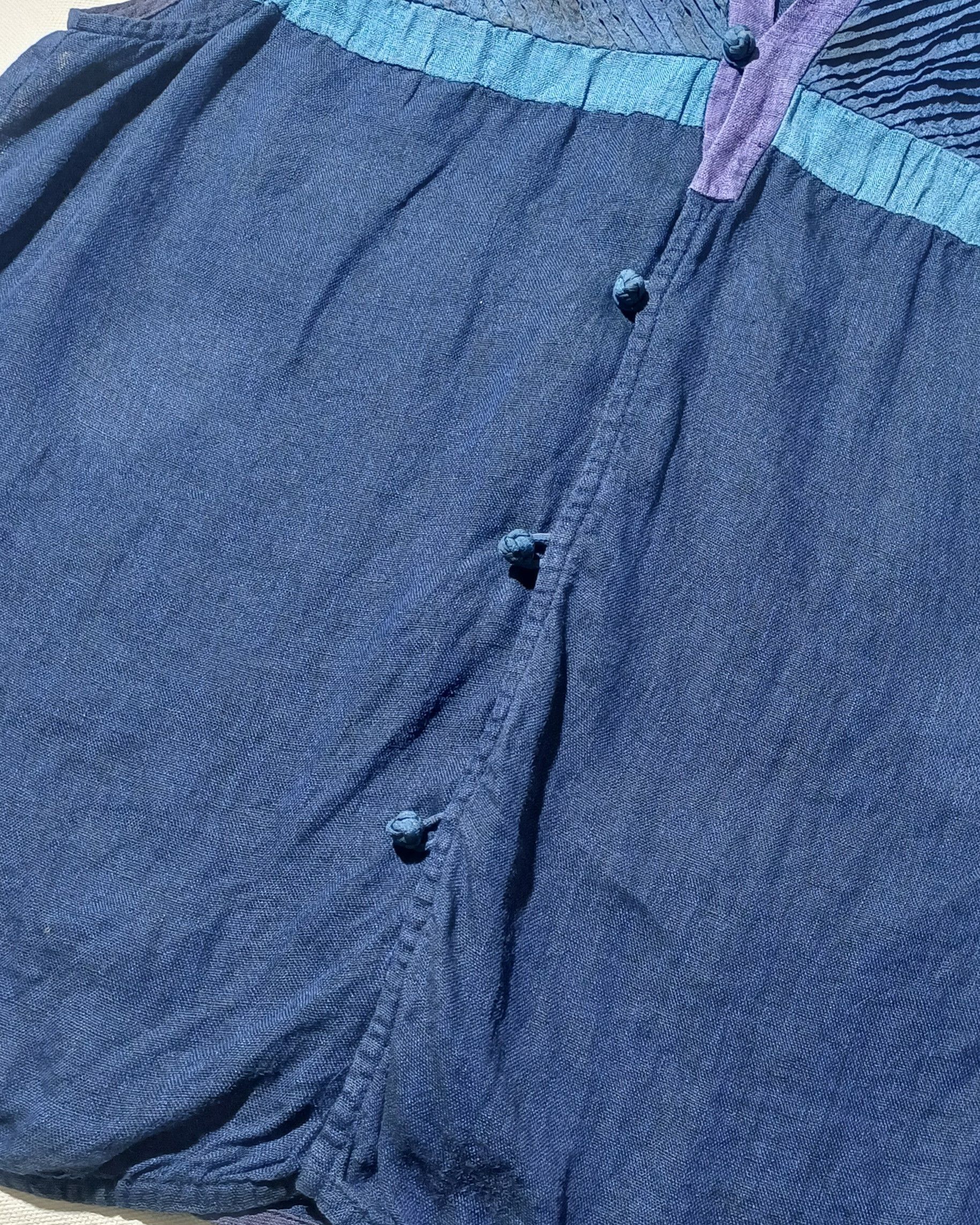 Other Dolsilnai Modern Hanbok Indigo Linen Vest Size L / US 10 / IT 46 - 7 Thumbnail