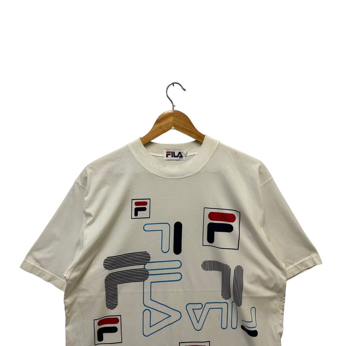 Fila × Vintage Vintage Fila Multi Logo Sportswear Tshirt Size US L / EU 52-54 / 3 - 2 Thumbnail