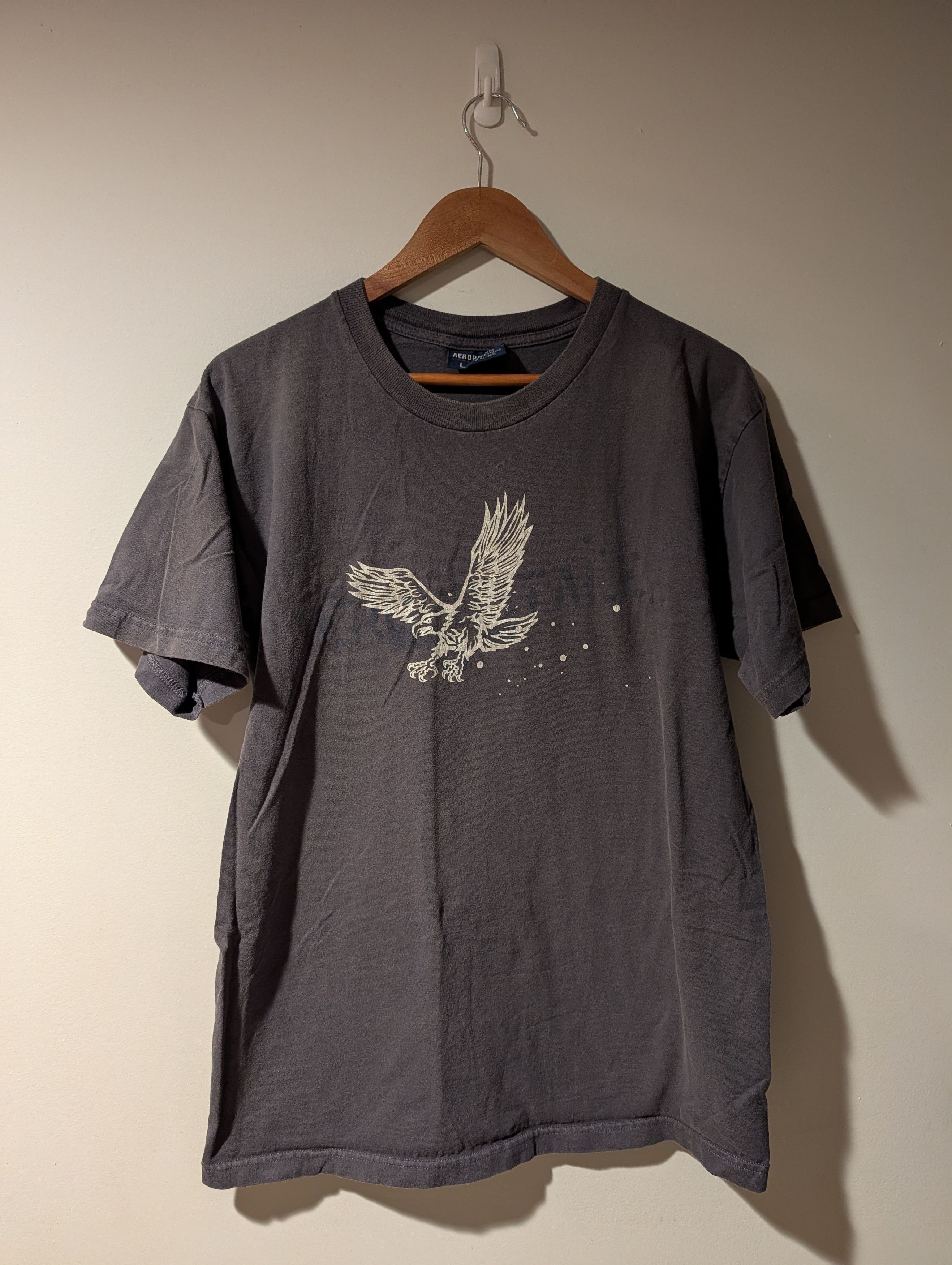 Aeropostale Vintage Y2K Aeropostale Eagle Flying Gray Large T-Shirt Size US L / EU 52-54 / 3 - 1 Thumbnail