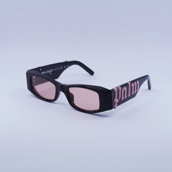 Palm Angels PERI007 ANGEL 1021 Sunglasses Black Rectangle