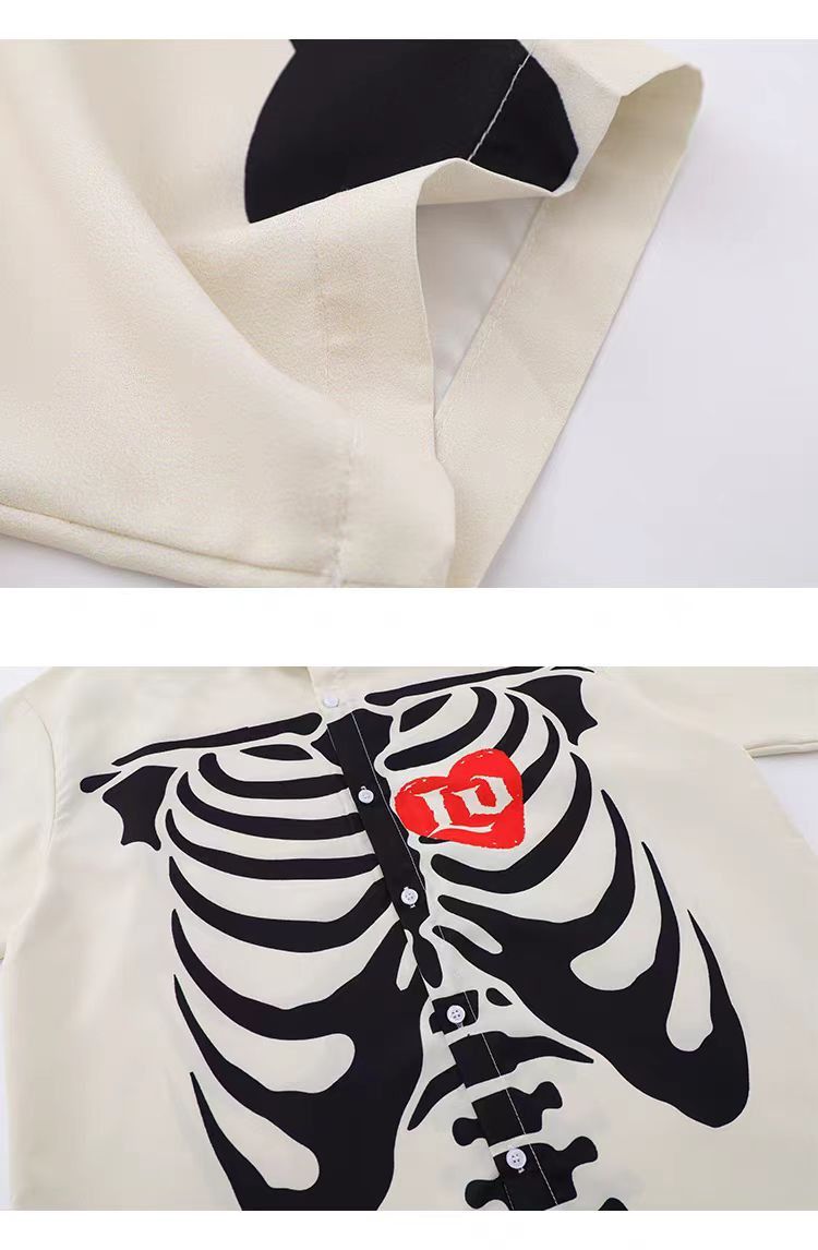 Japanese Brand × Vintage Vintage Hip Hop Skull Shirt Size US L / EU 52-54 / 3 - 4 Thumbnail
