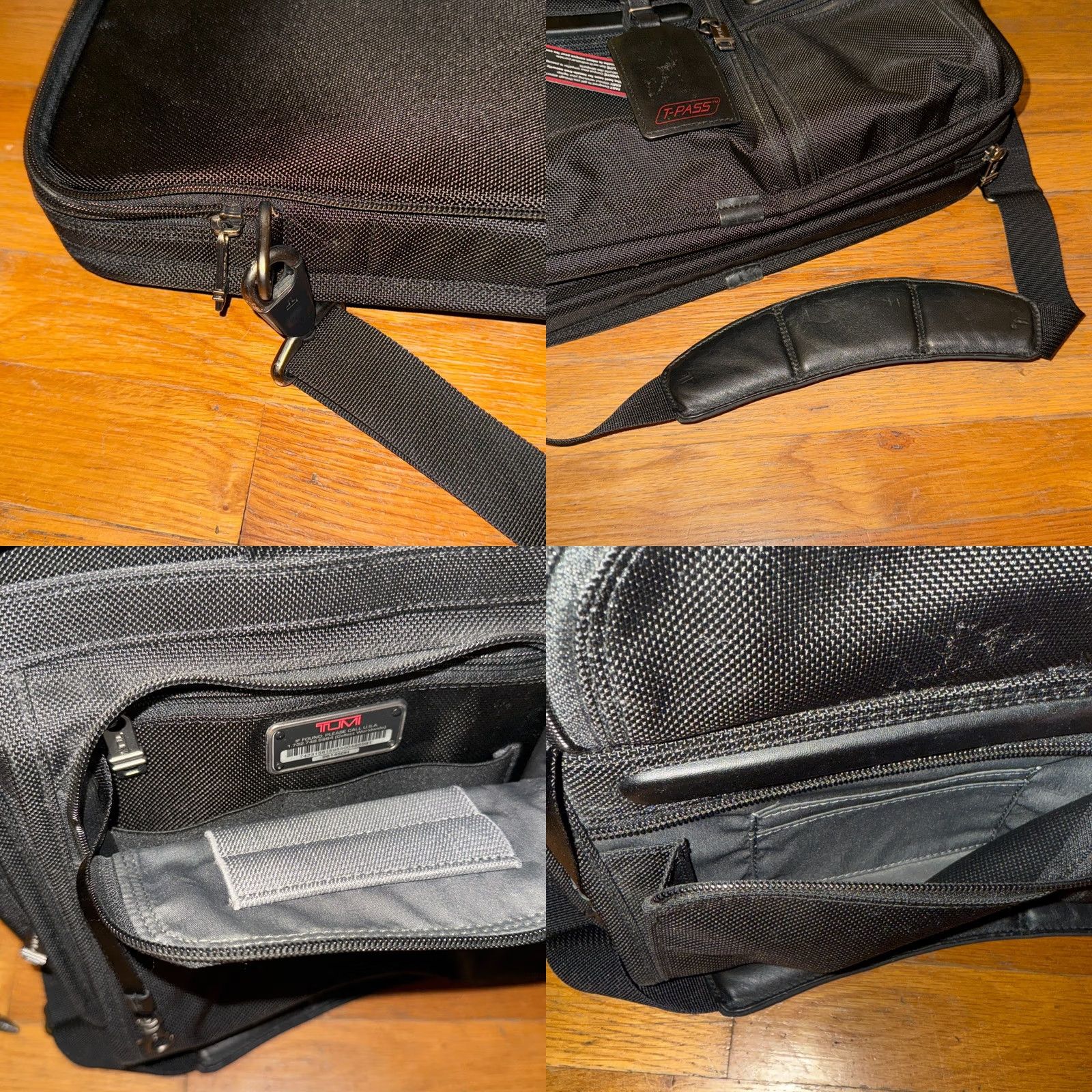 Tumi Tumi Briefcase Nylon Laptop Organizer Expandable Black Travel 16x12x7 Men Large Size ONE SIZE - 9 Thumbnail