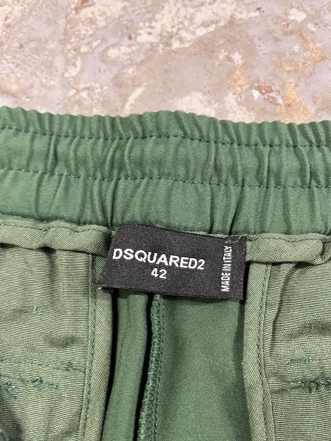 Designer × Dsquared2 × Vintage SS2016 DSquared2 Green Cargo Short Size US 39 - 3 Thumbnail