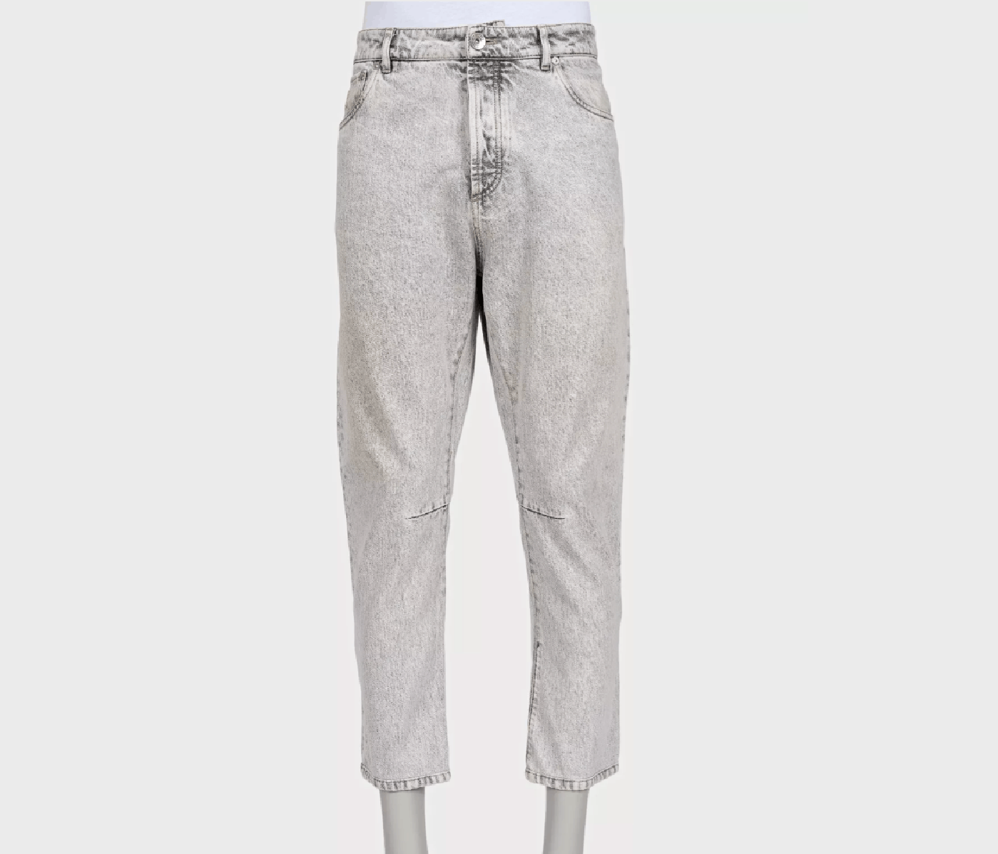 Brunello Cucinelli Brunello Cucinelli Gray Straight Leg Jeans FR54 Size US 38 / EU 54 - 1 Thumbnail