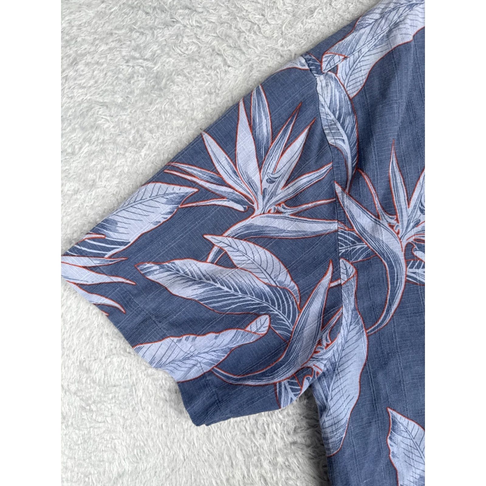 Paradise Jamaica Jaxx Shirt Men XL Blue Floral Silk Hawaiian Beach Designer Button-Up Short Sleeve Size US XL / EU 56 / 4 - 3 Thumbnail