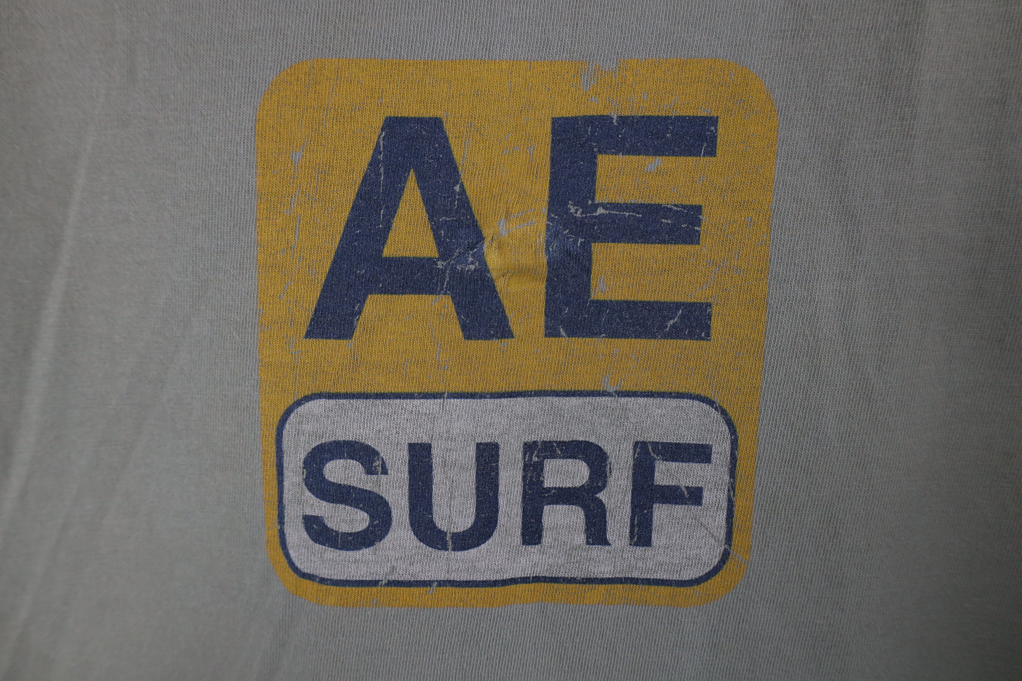 American Eagle Outfitters × Vintage Vintage 90s American Eagle Surfing Out Baggy Fit T-Shirt Size US XXL / EU 58 / 5 - 4 Thumbnail