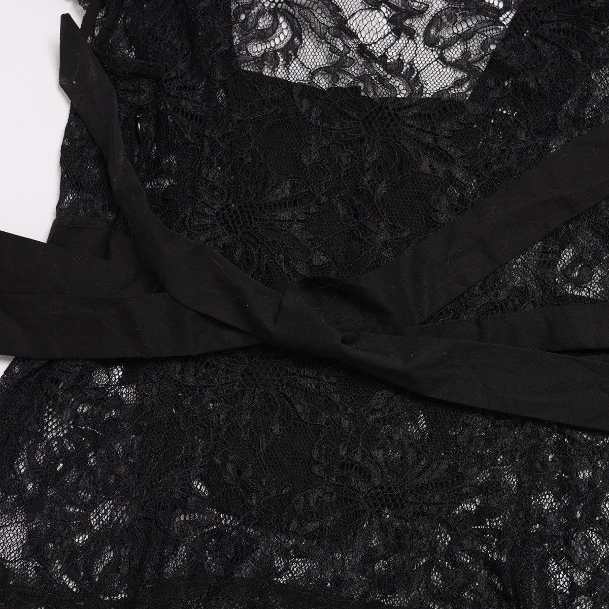 Dolce & Gabbana Dolce Gabbana Lace Top Black Sexy Fishnet Cocktail Couture Size S / US 4 / IT 40 - 20 Thumbnail