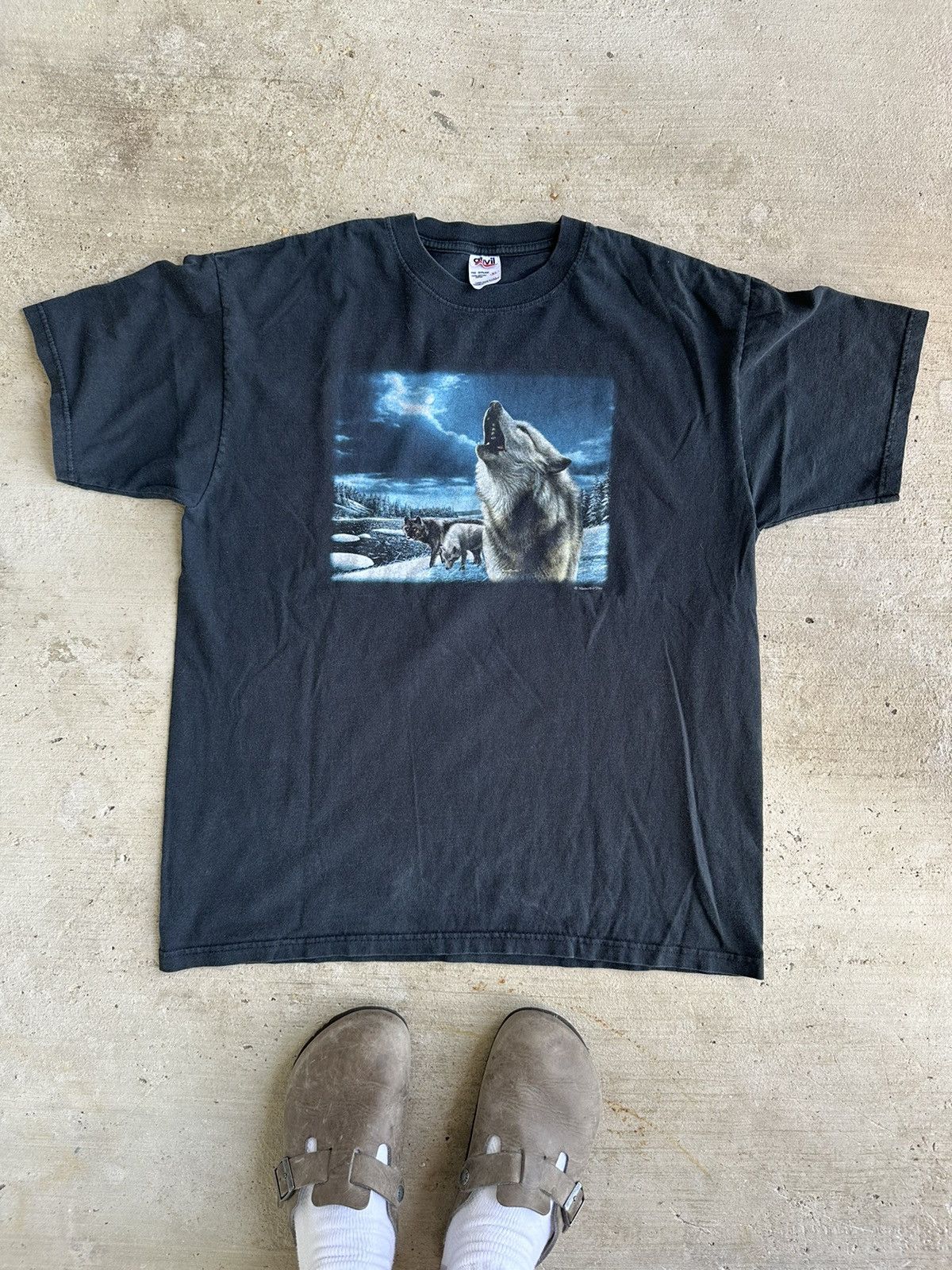 Vintage Vintage Wolf T Shirt Size US L / EU 52-54 / 3 - 1 Thumbnail