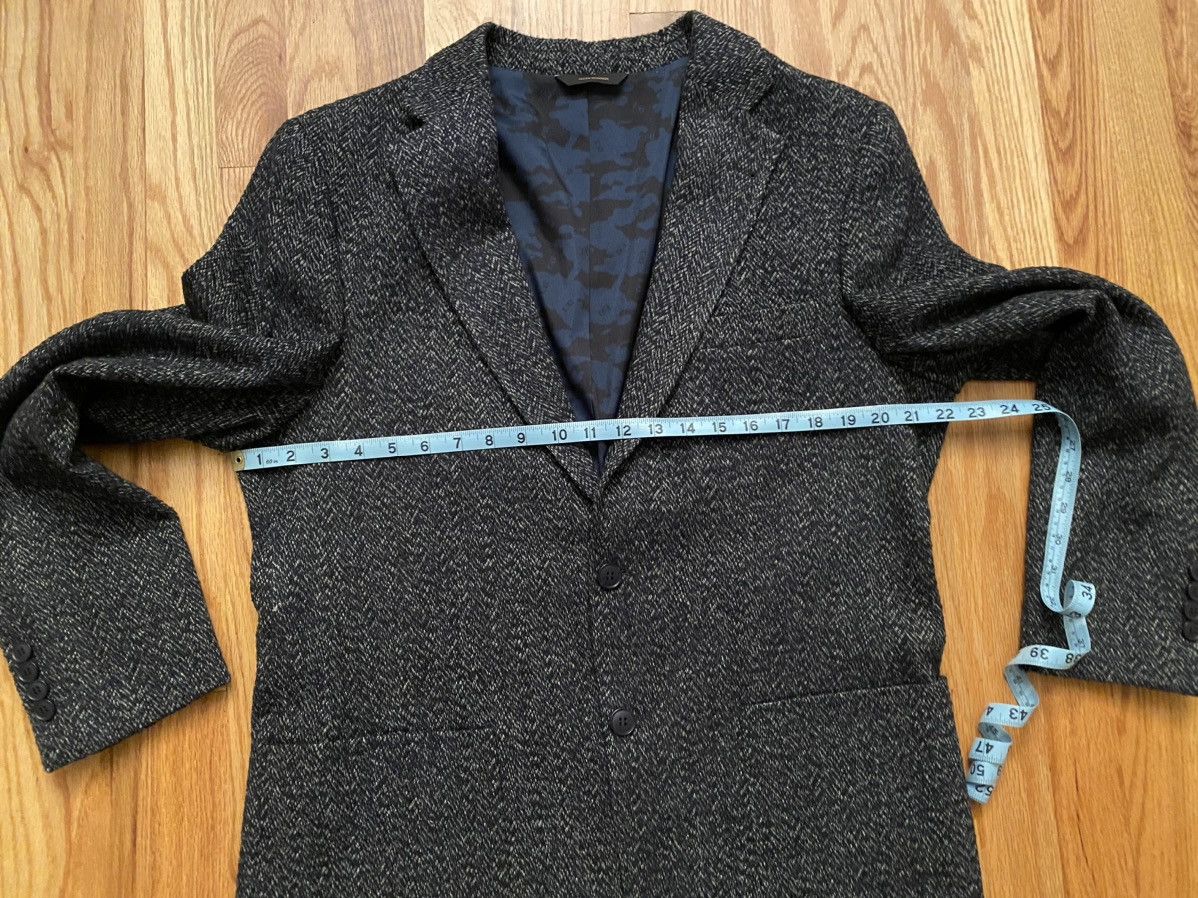 Allen Edmonds Men’s Wool Blend Carter Herringbone Sport Coat Navy/Gray Size 44R - 5 Thumbnail