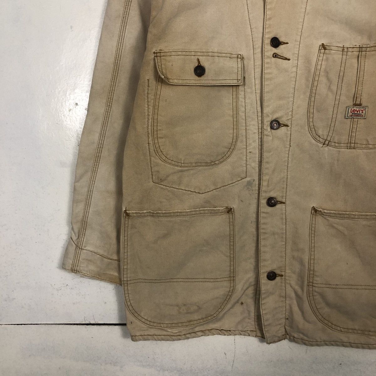 Levi's 📌Vintage Chore Jacket Duck Canvas Levi's Multi Pocket Size US M / EU 48-50 / 2 - 6 Thumbnail