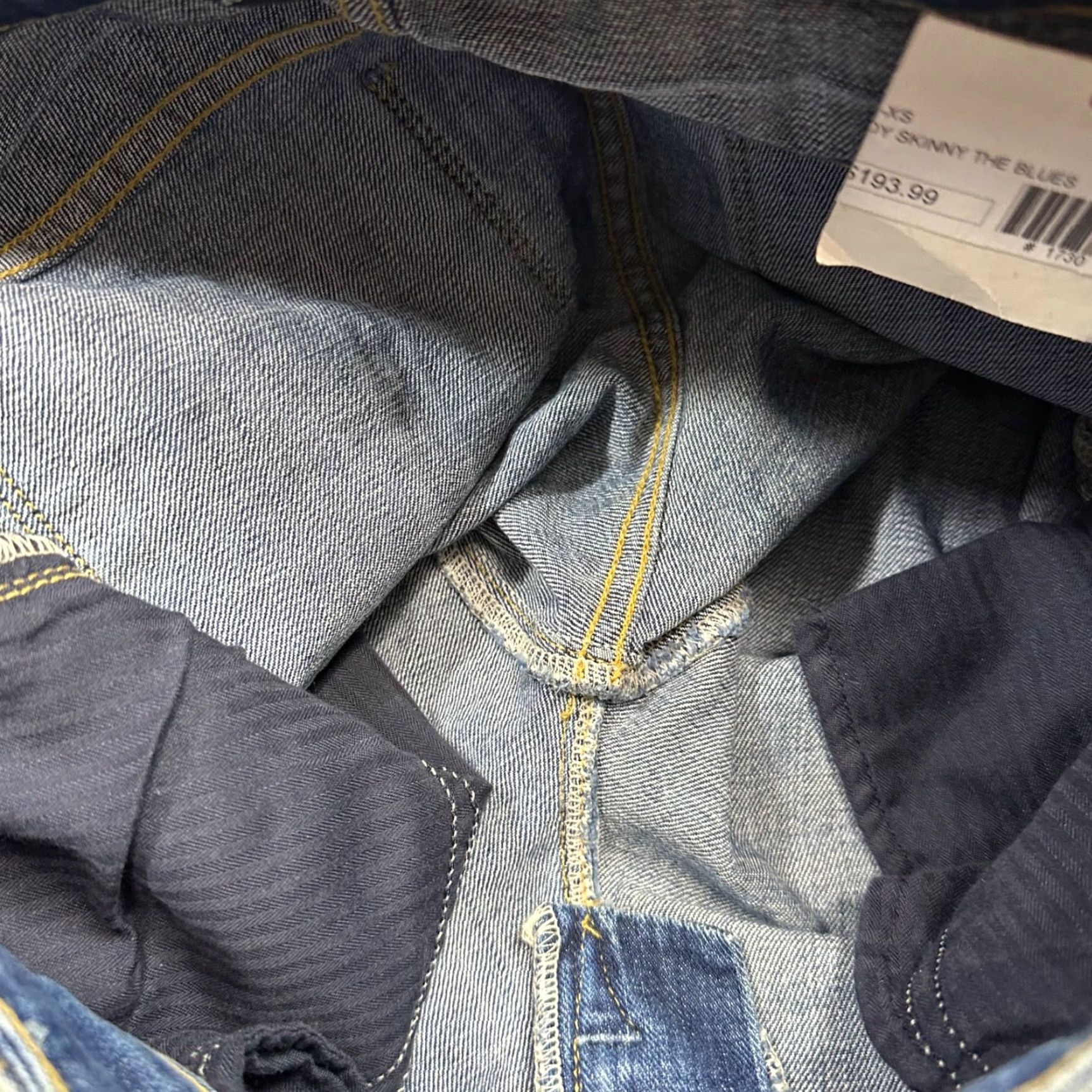 Vintage VINTAGE Denimocracy Cropped Denim Jeans Womens 25 Blue Distressed 5-Pocket New Size 42" / US 20 - 7 Thumbnail