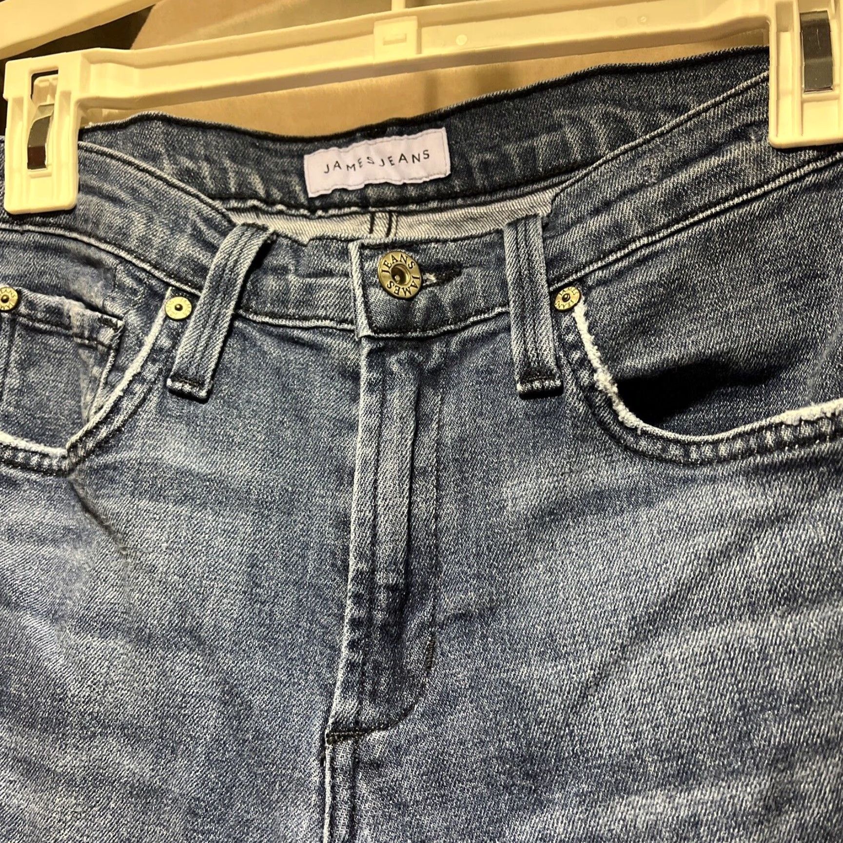 Vintage VINTAGE James Jeans Women Straight Leg Jeans 27 Blue Pre-owned Size 27" / US 4 / IT 40 - 2 Thumbnail