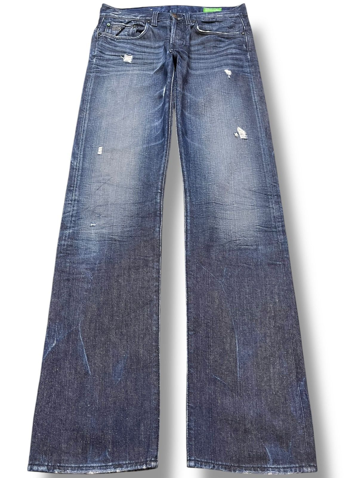 G-Star × Pharrell Vintage G-Star 3301 Grunge Distressed Denim Size US 31 - 1 Thumbnail
