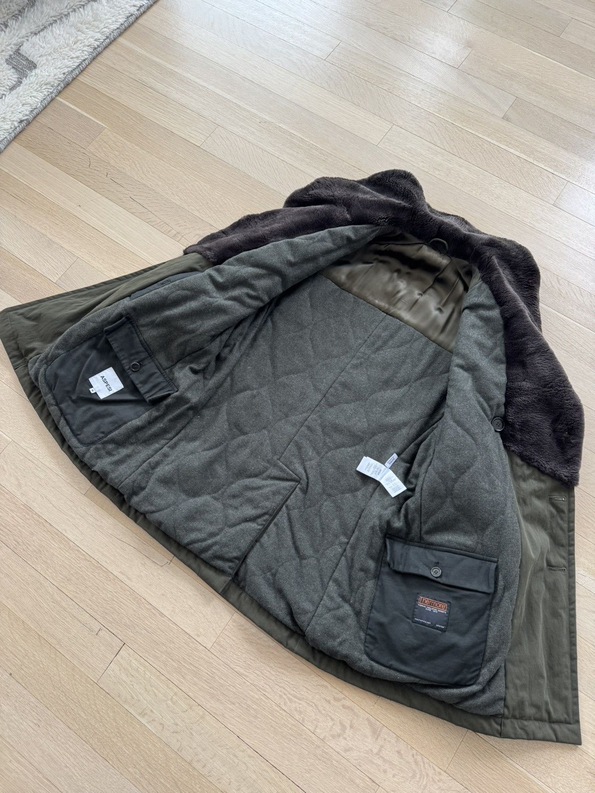 Aspesi Military inspired peacoat with fur Size US M / EU 48-50 / 2 - 9 Thumbnail