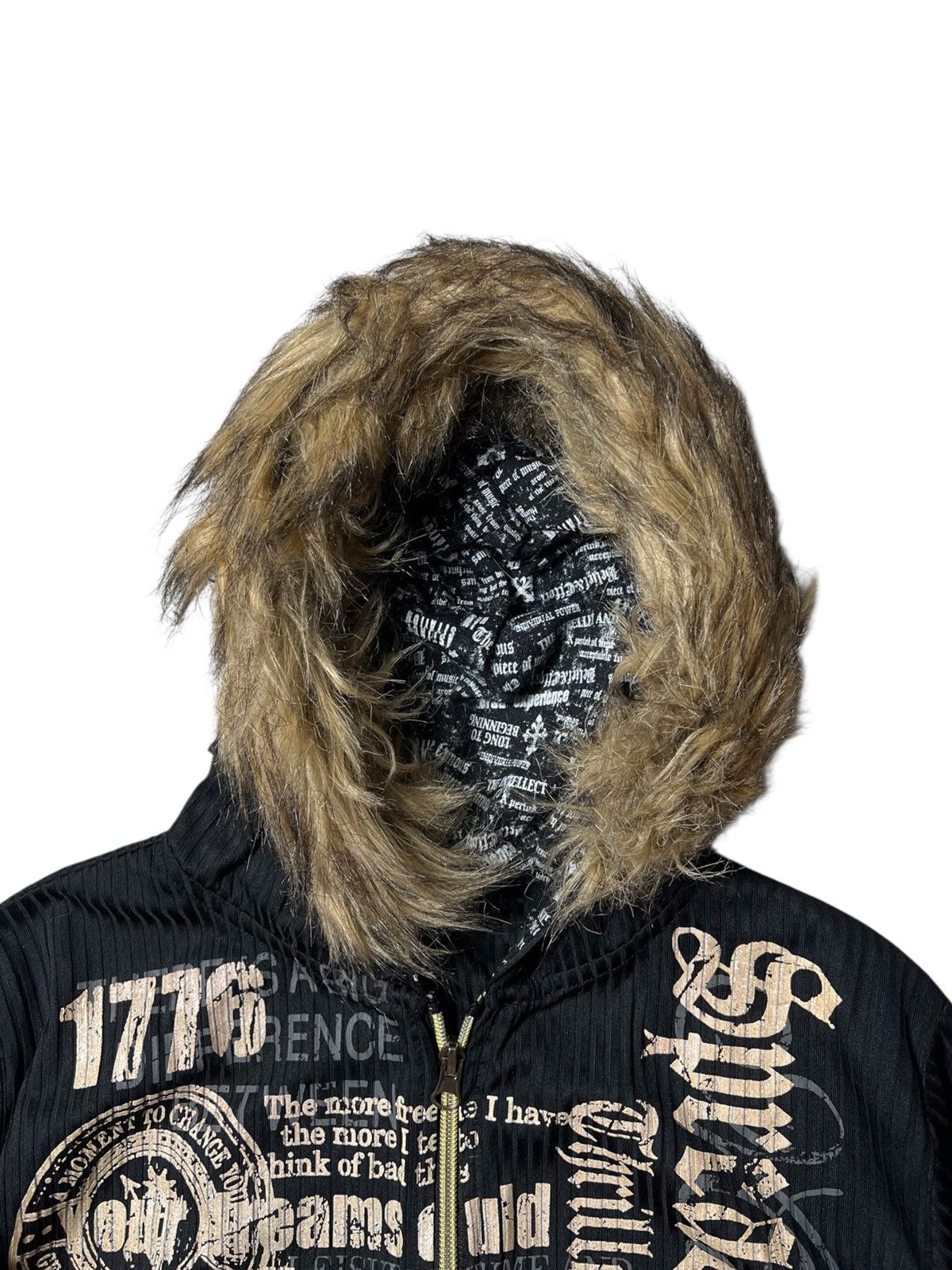 Japanese Brand Crazy Gothic Grunge ORG Poem Y2k Punk Zipp Hoodie Lgb Style Size US M / EU 48-50 / 2 - 6 Thumbnail