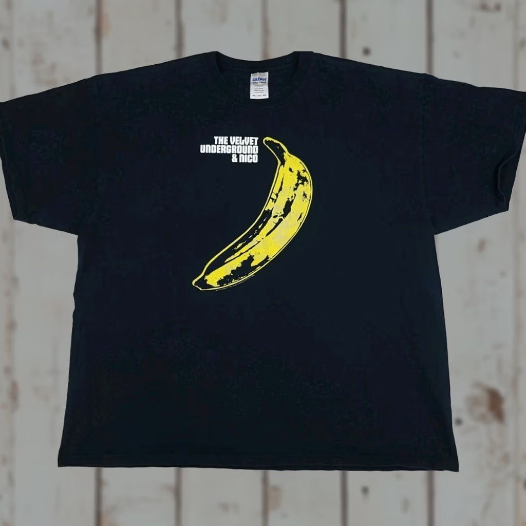 Gildan VINTAGE Velvet Underground & Nico Banana Print T Shirt Rock USA Mens XL Black Velvet Underground & Nico Banana Print T Shirt Vintage Rock Tee Size US XL / EU 56 / 4 - 1 Thumbnail