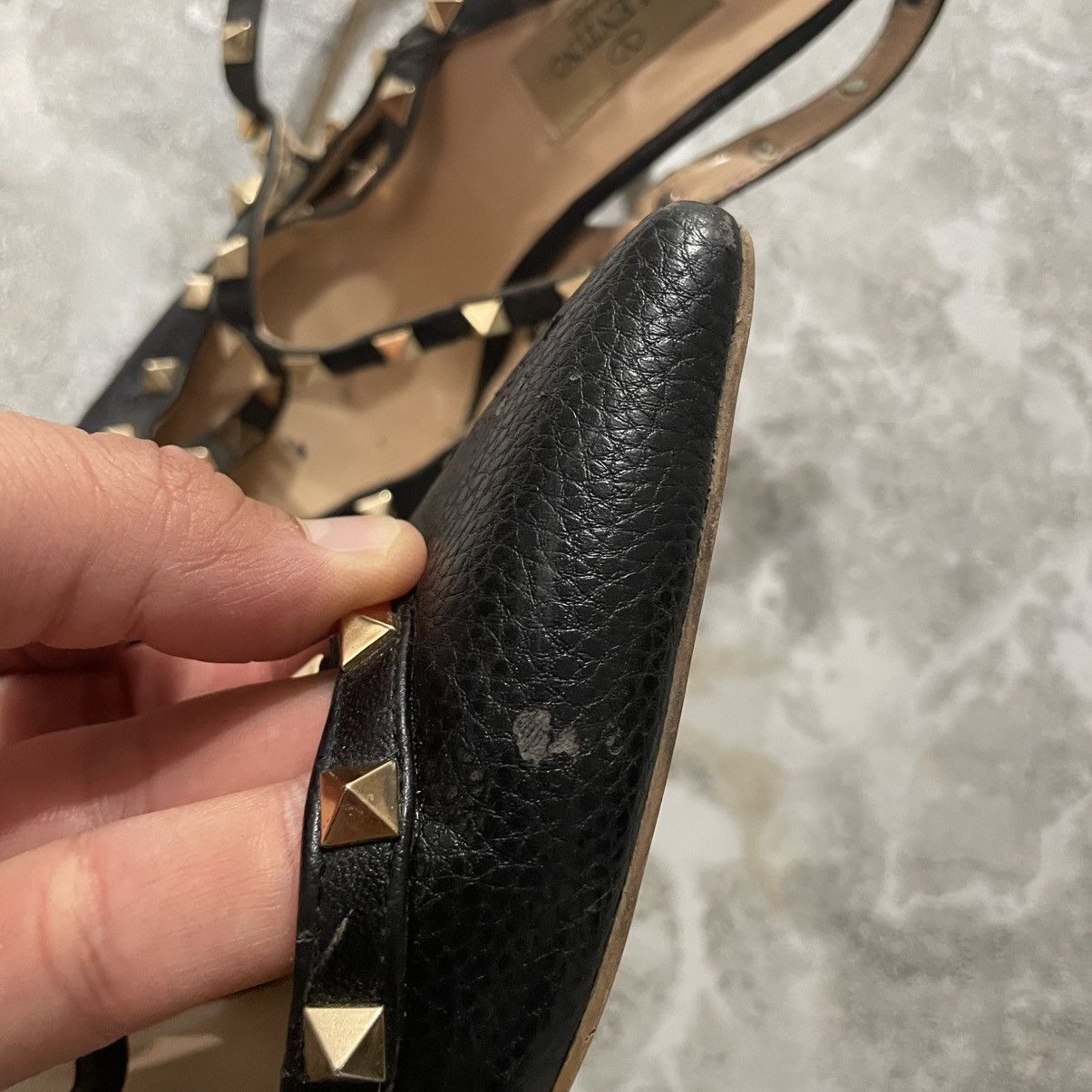 Valentino Valentino Garavani Rockstud Slingback Stiletto Leather Heels Size US 10 / IT 40 - 7 Thumbnail
