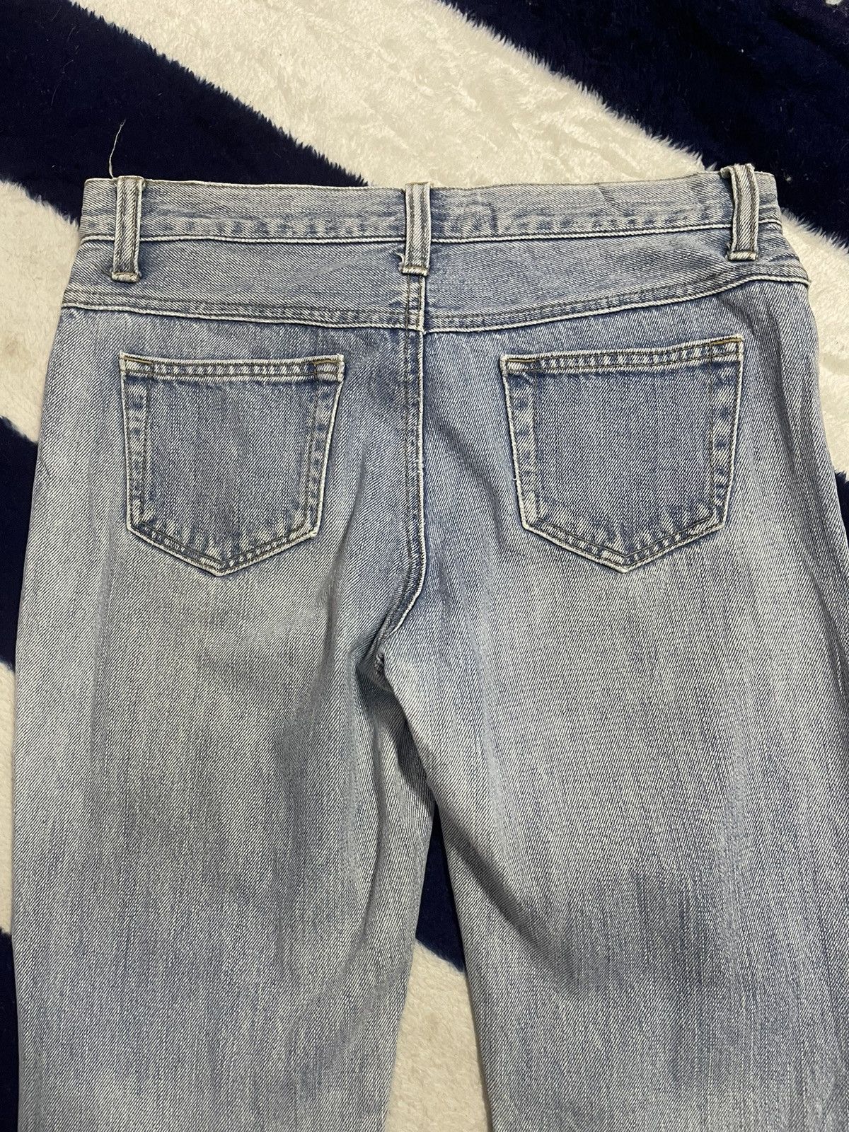 Japanese Brand Daily Topics Flare Distressed Jeans (14) Size 29" - 3 Thumbnail