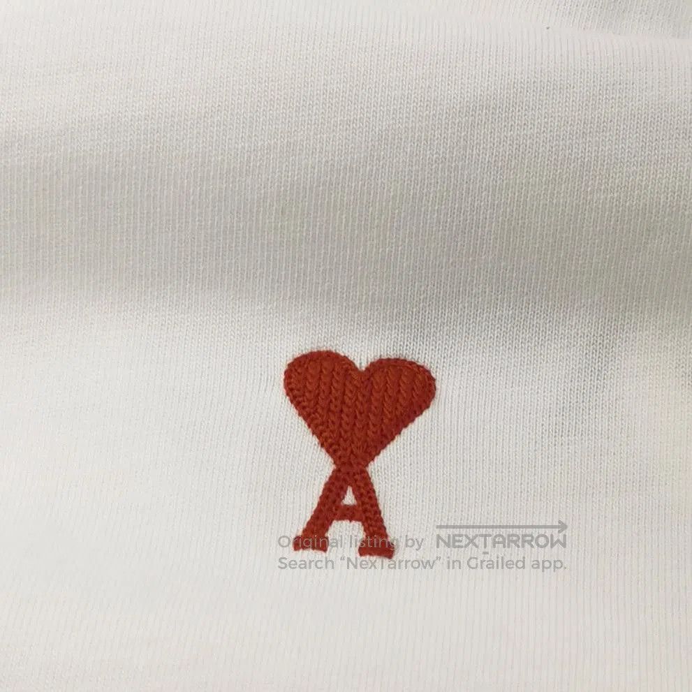 AMI AMI Alexandre Mattiussi White Heart Cotton T. Size US XXL / EU 58 / 5 - 1 Thumbnail