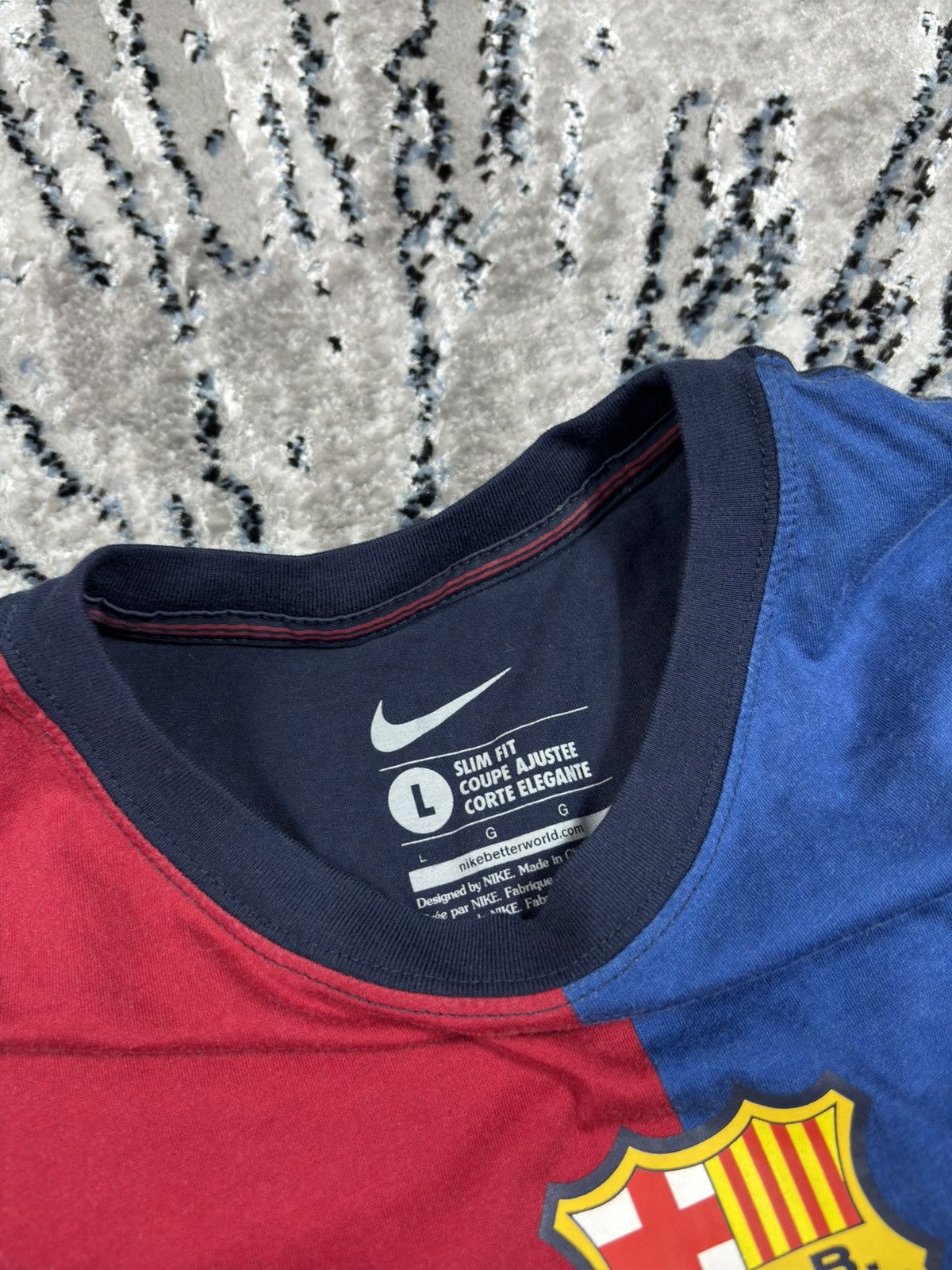 Nike Vintage Nike Barcelona 1999 soccer jersey drip drill opium Size US L / EU 52-54 / 3 - 3 Thumbnail