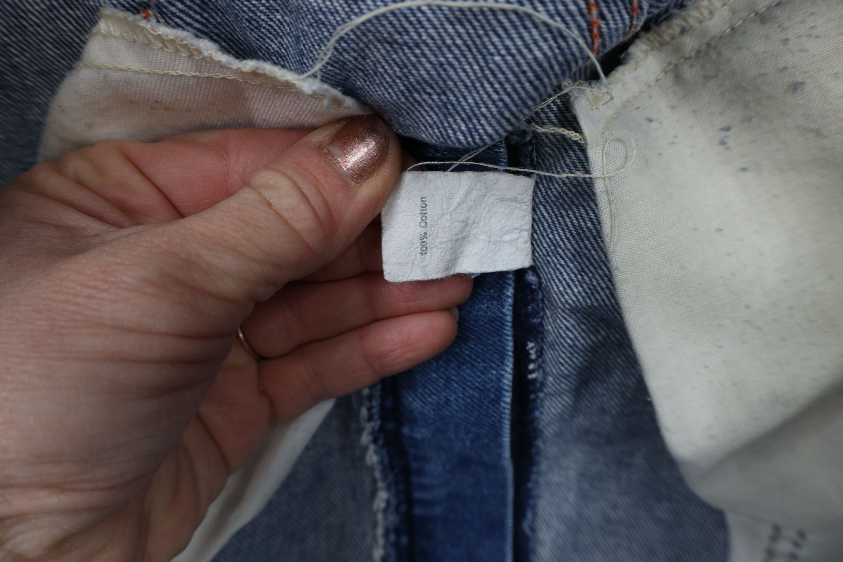 Big Mac × Vintage Vintage 70s Big Mac Wide Leg Dungaree Denim Jeans Blue USA Size US 34 / EU 50 - 11 Thumbnail