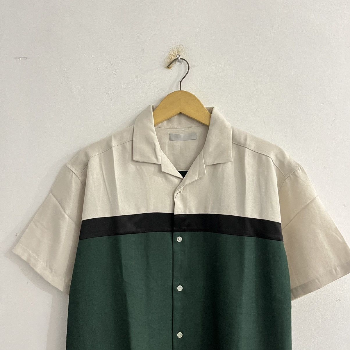 Japanese Brand Sense Of Place Color Block Button Up Shirt Size US M / EU 48-50 / 2 - 2 Thumbnail