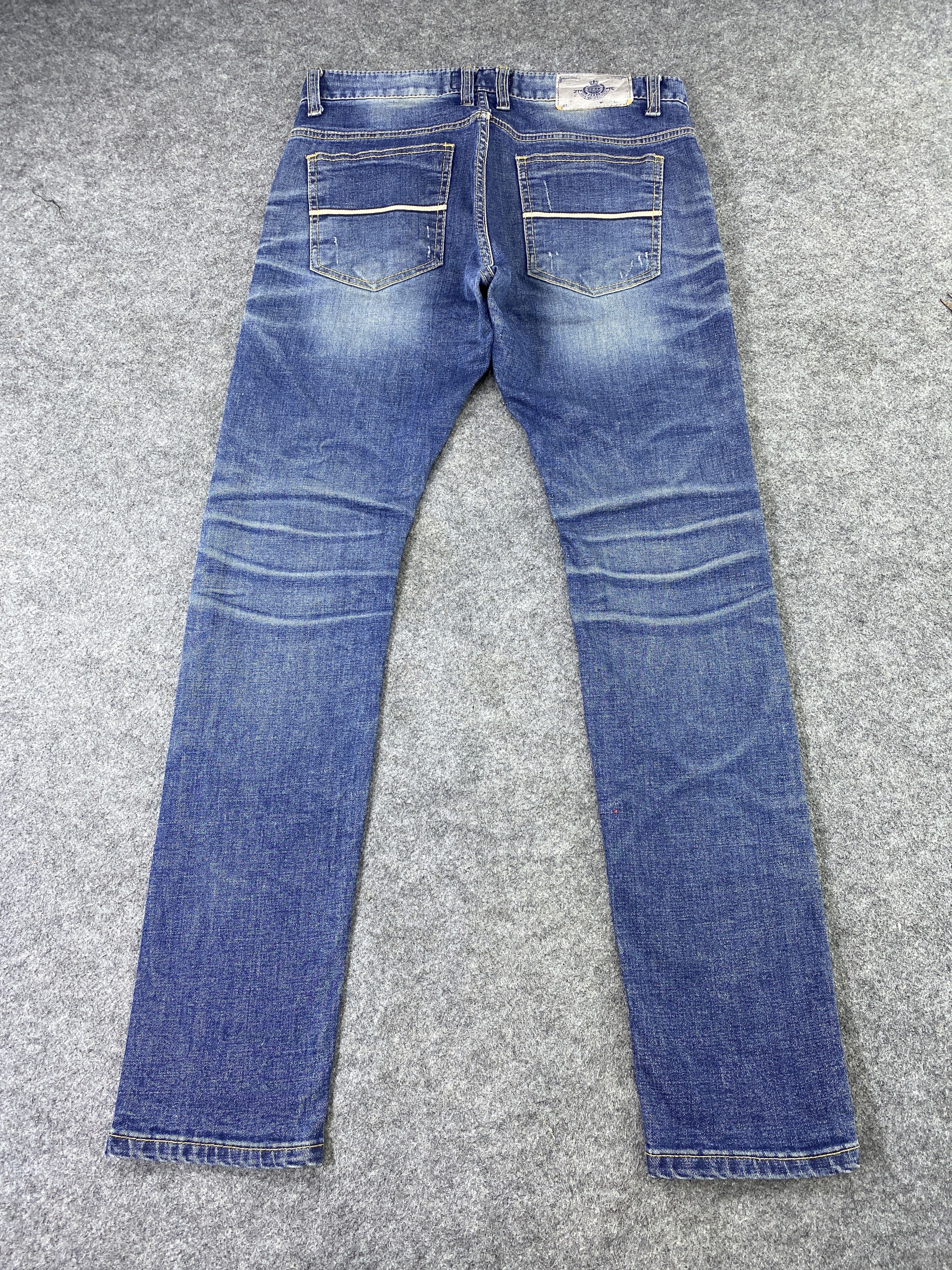 Japanese Brand Japanese Brand DPSR Distressed Blue Wash Denim - J1080 Size US 32 / EU 48 - 4 Thumbnail