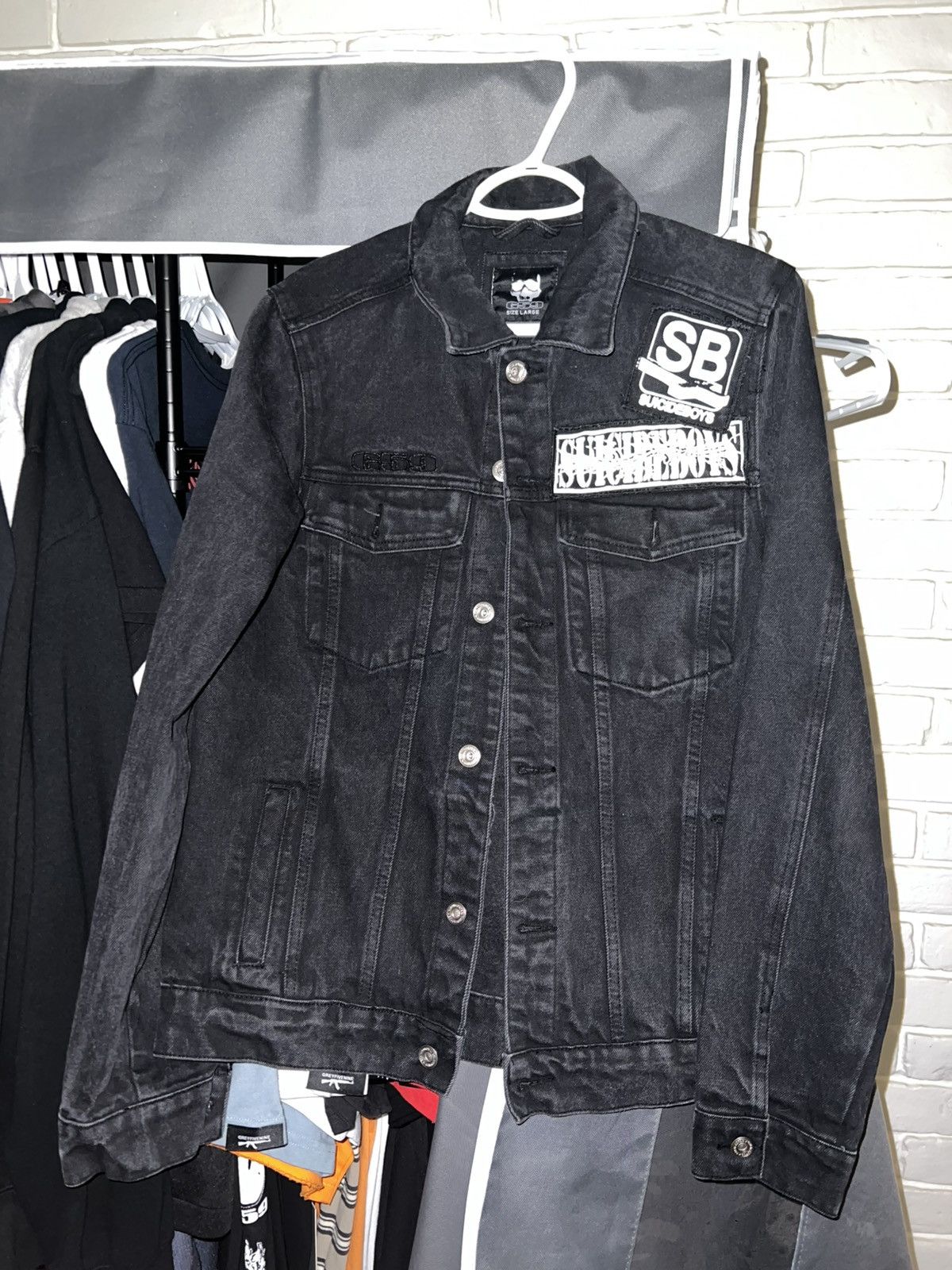 G59 Records Anarchy denim jacket Size US L / EU 52-54 / 3 - 2 Thumbnail