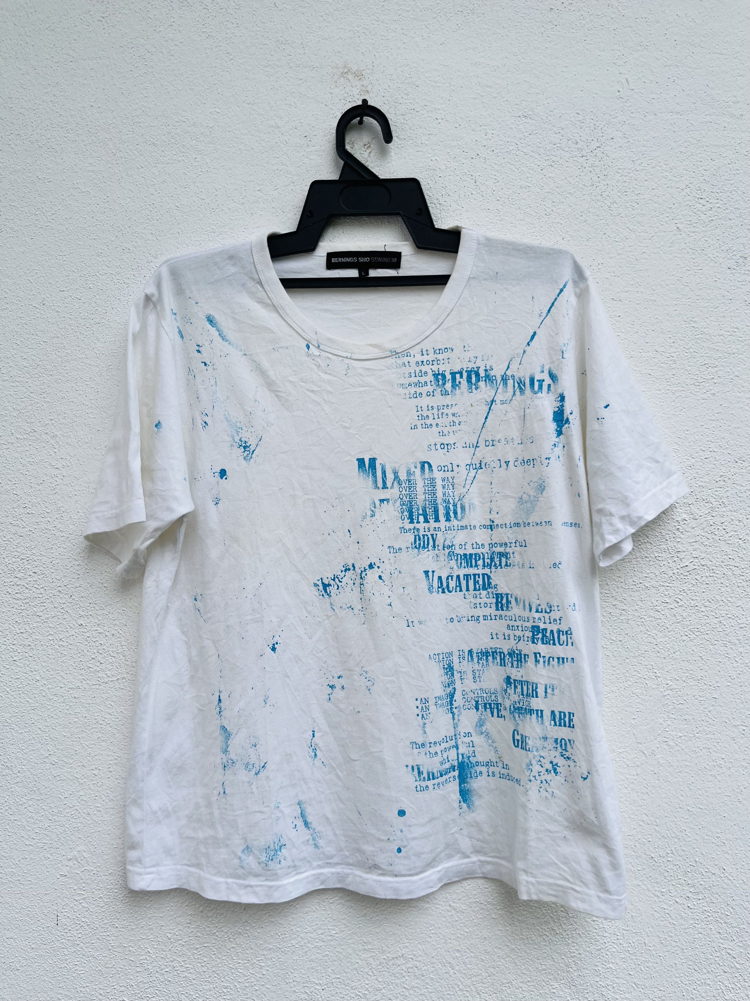 Japanese Brand Vintage Berning Sho White Designer Fashion Style Shirt Size US M / EU 48-50 / 2 - 1 Thumbnail
