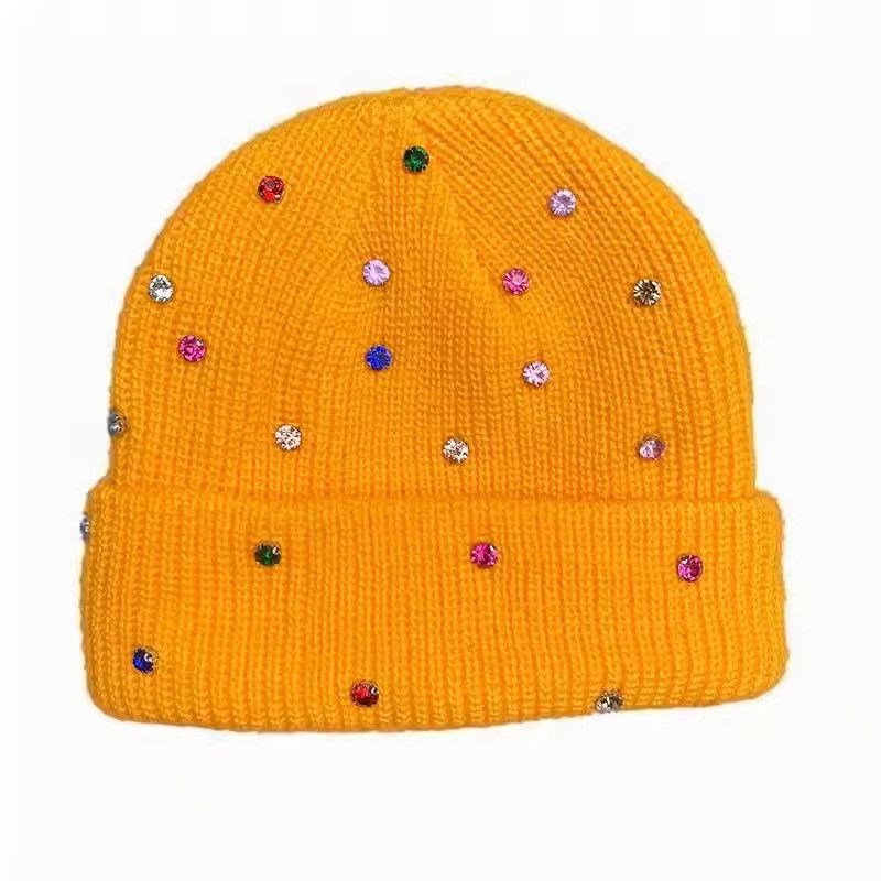 Japanese Brand Colorful Rhinestones Bennie Hat Size ONE SIZE - 3 Thumbnail