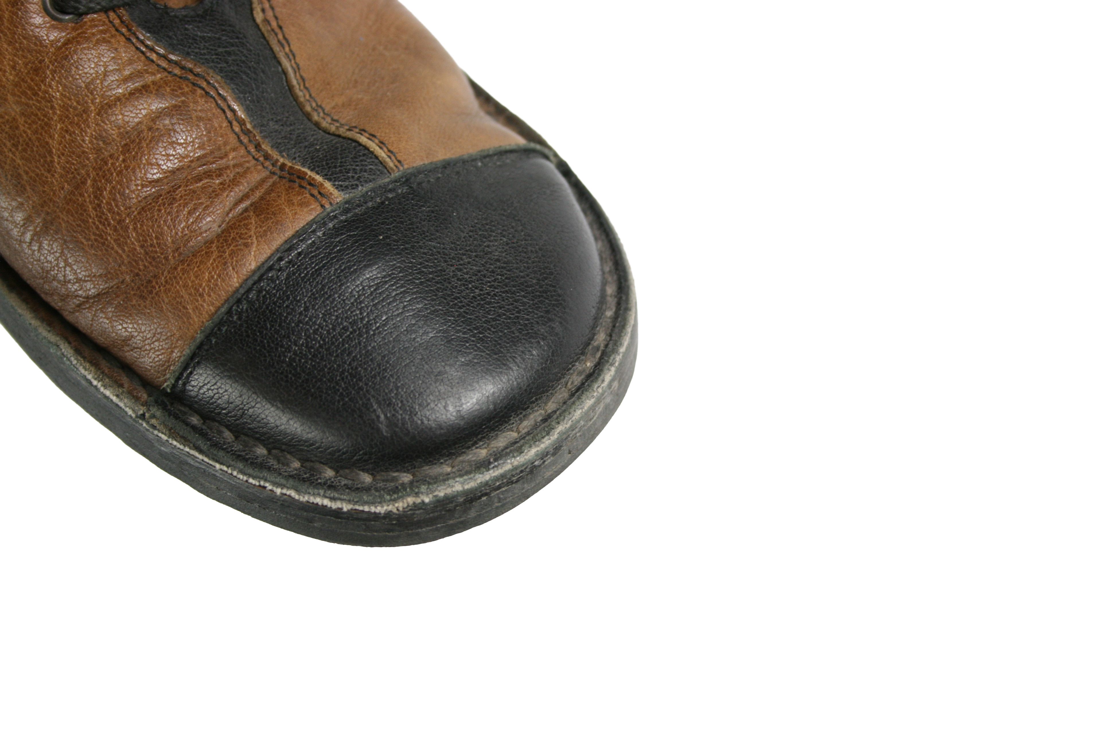 Japanese Brand Bubetti 00S Y2K Avant Garde Crepe Boots Vintage Size US 10.5 / IT 40.5 - 6 Thumbnail
