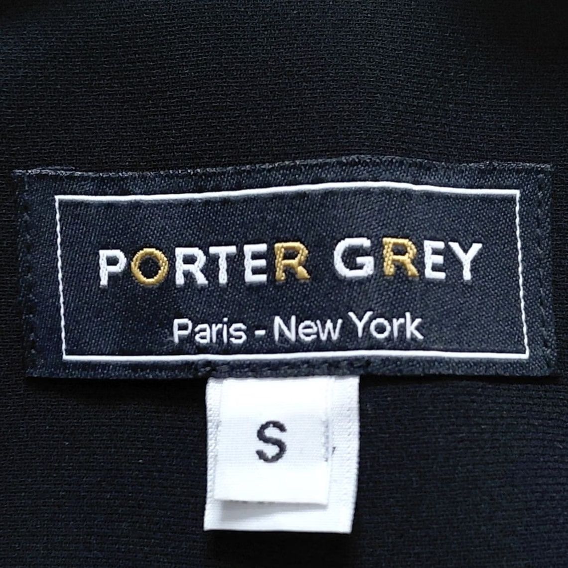 Vintage PORTER GREY Black Dress Solid Short Sleeve Knee Length Women Size S Size 28" / US 6 / IT 42 - 3 Thumbnail