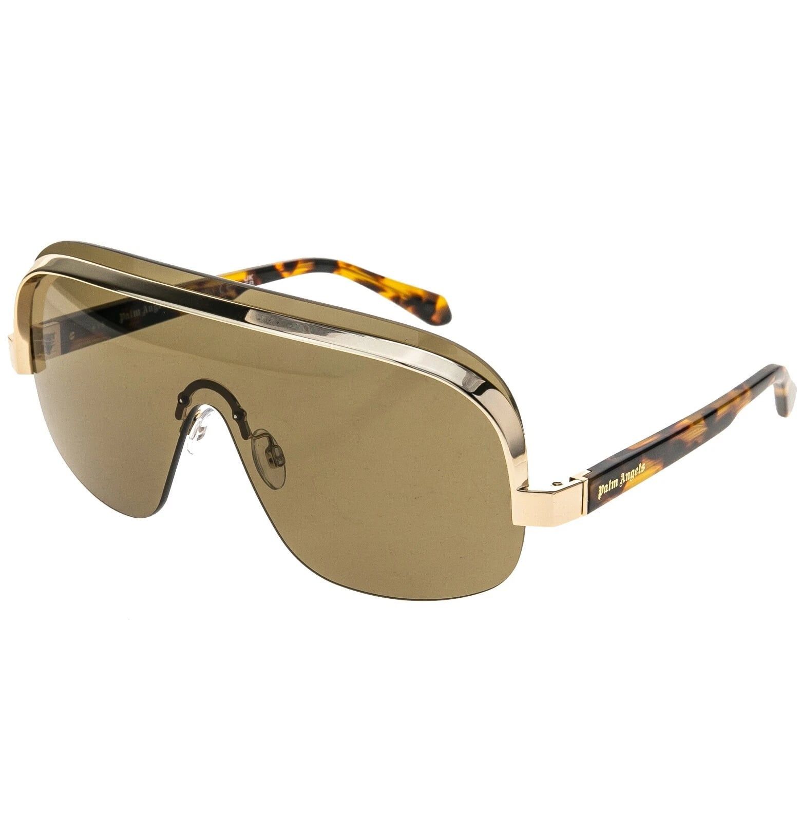 Palm Angels PALM ANGELS PERI10I 10I KING Brown Havana Mask Unisex Size ONE SIZE - 7 Thumbnail