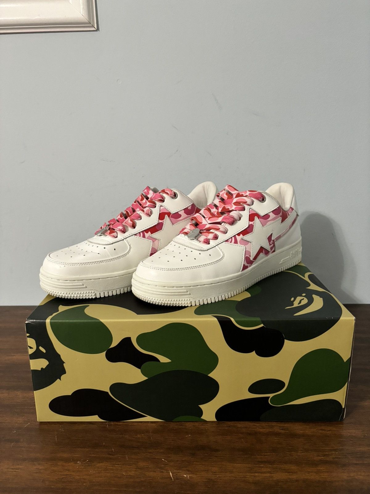 Bape A Bathing Ape Bape Sta Icon ABC Camo Pink | Grailed