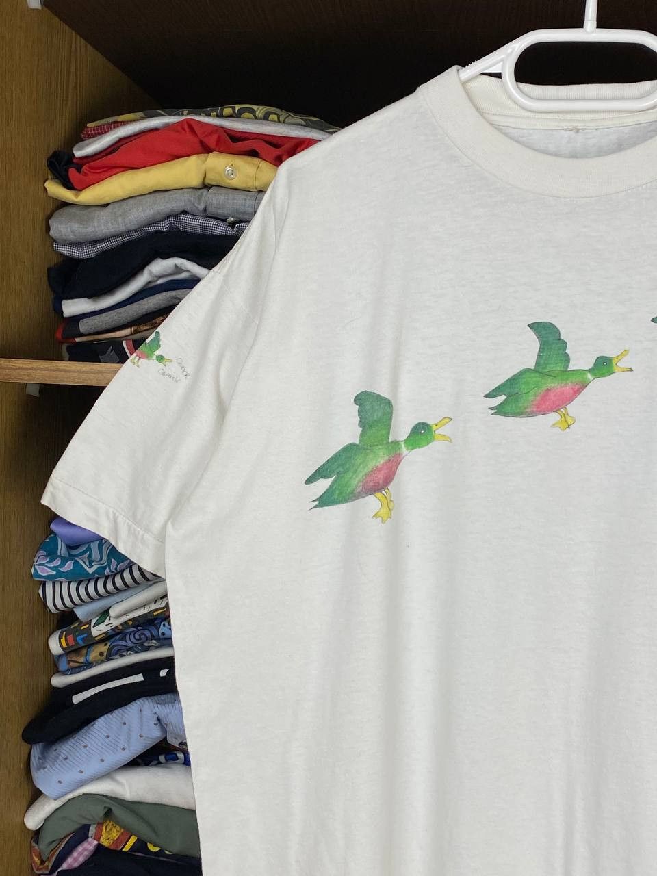 Vintage Vintage Duck Quack 90s Graphic Hand Painted Singlestitch Tee Size US XL / EU 56 / 4 - 2 Thumbnail