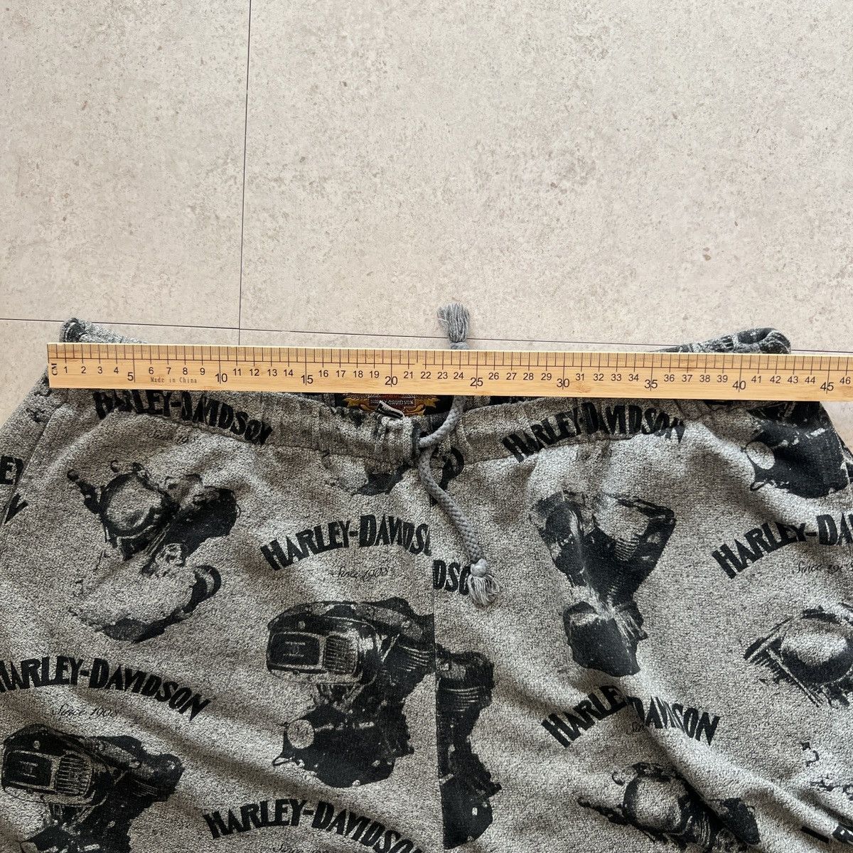 Harley Davidson Vintage 90s Harley Davidson Engine AOP Sweatpants Size US 34 / EU 50 - 6 Thumbnail