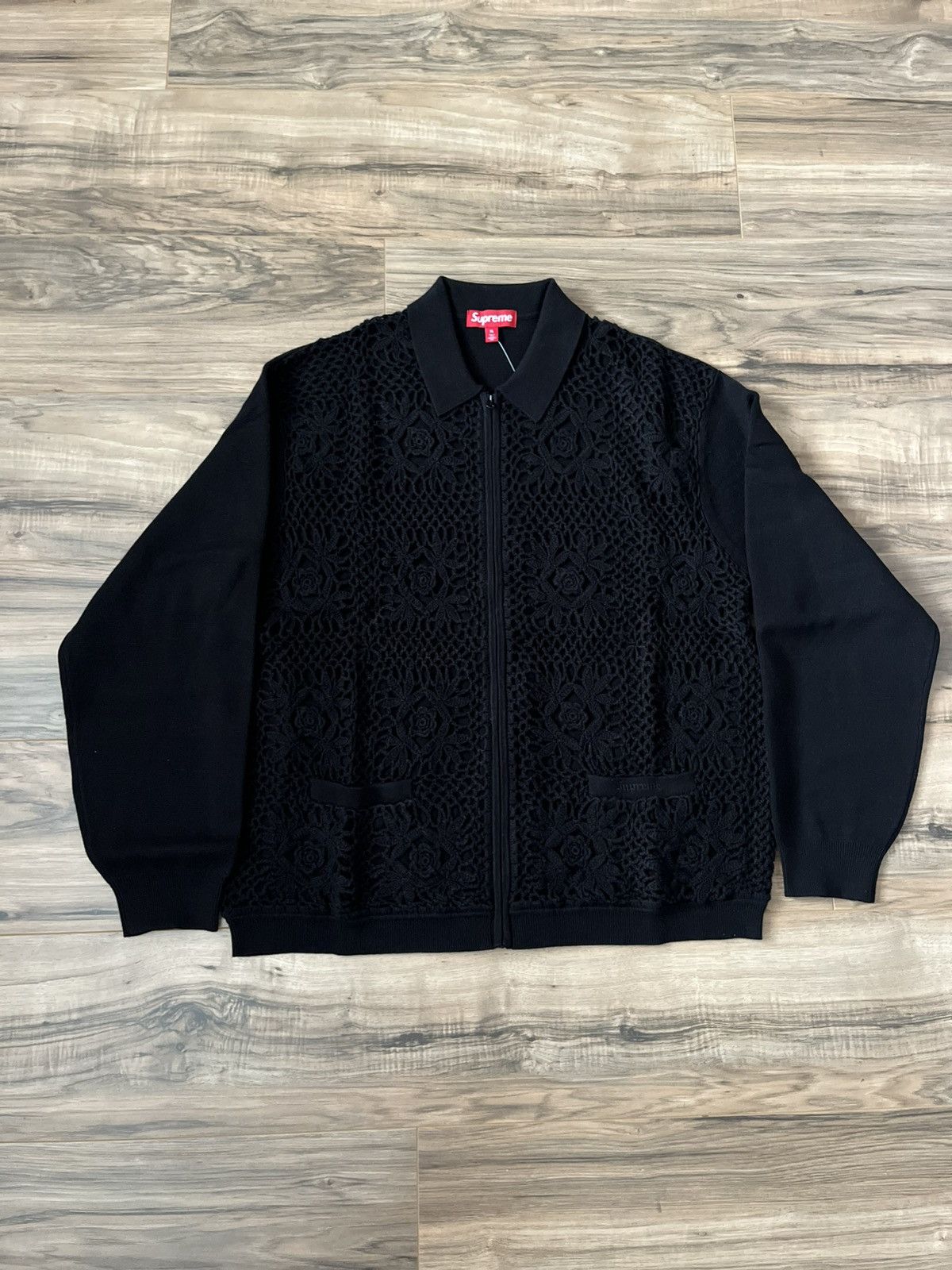 Supreme Supreme Crochet Zip Up Cardigan | Grailed