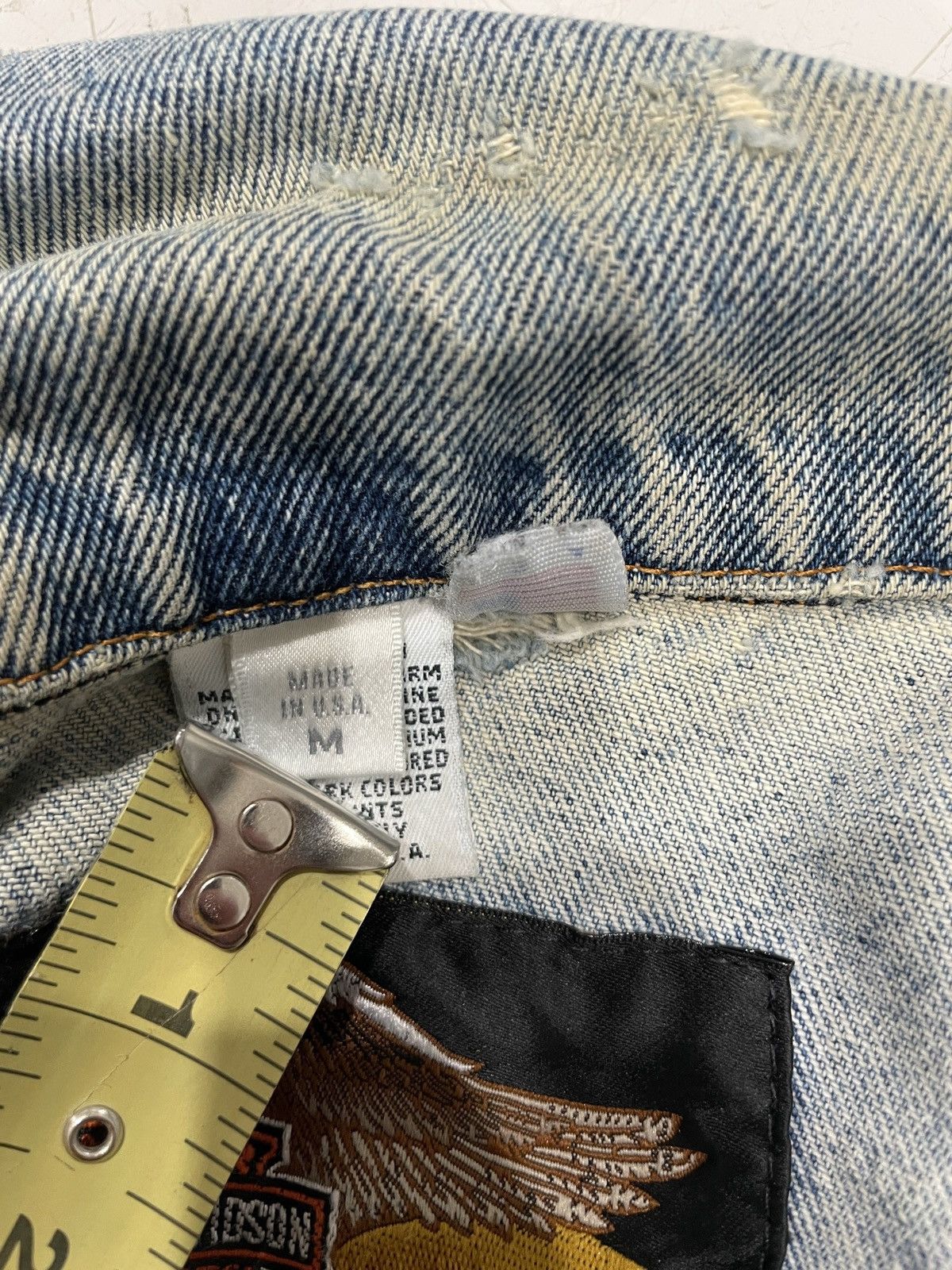 Harley Davidson × Vintage Vintage Blue Denim Harley Davidson Jacket Size US M / EU 48-50 / 2 - 4 Thumbnail