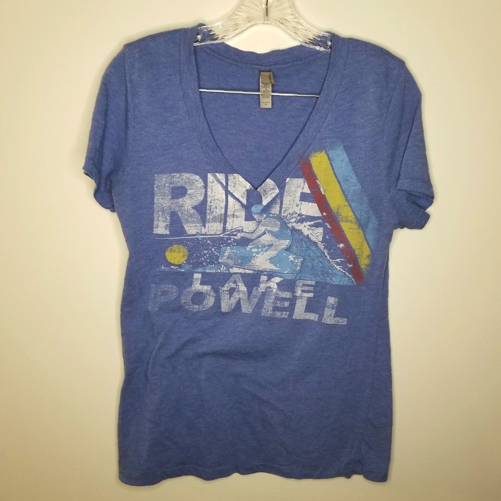 Next Level VINTAGE Next Level Blue Graphic T-Shirt Womens XL Blue Size XL / US 12-14 / IT 48-50 - 1 Thumbnail