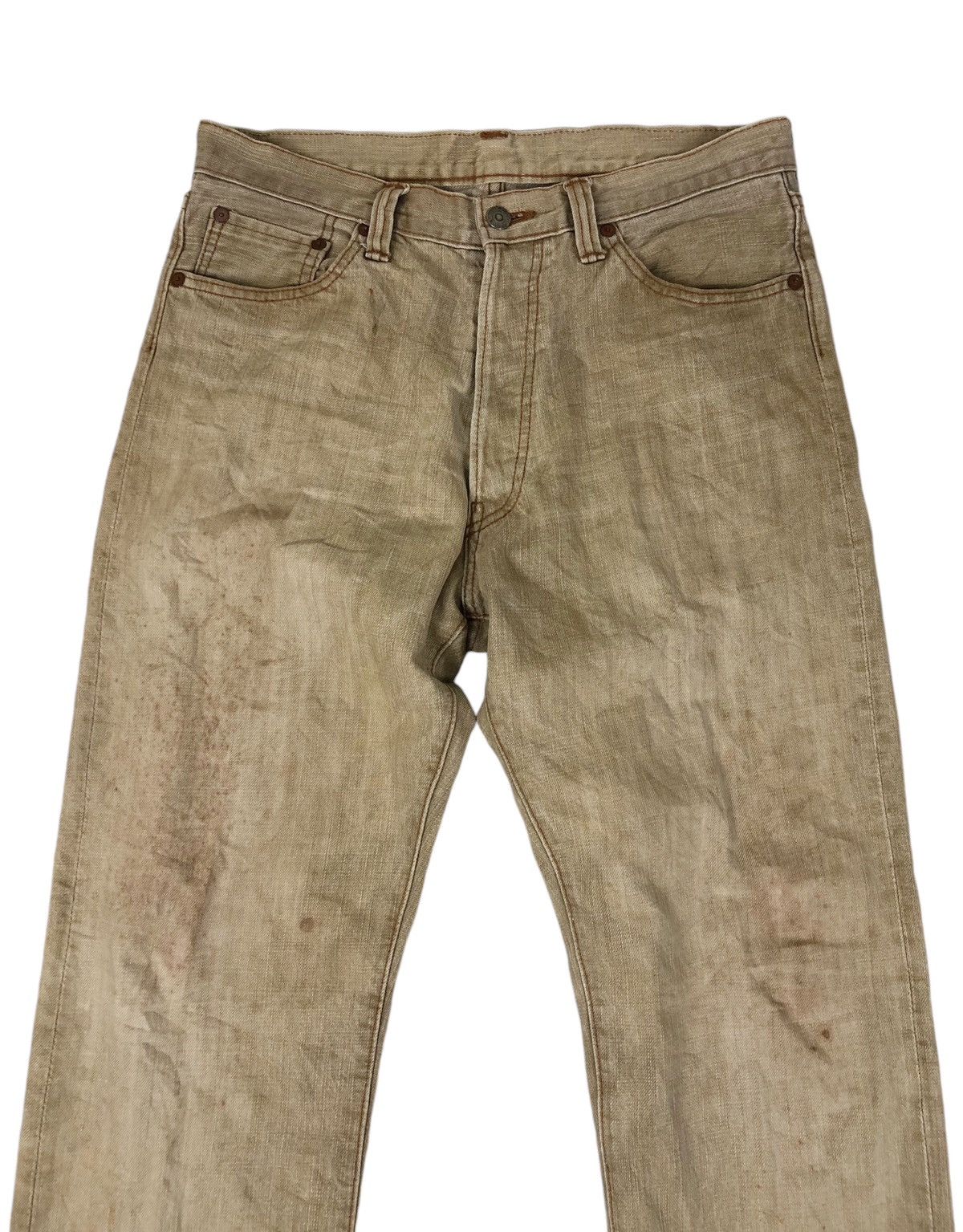 Eternal × Japanese Brand Eternal Distress Ripped Dirty Patina Denim Jeans Size US 31 - 3 Thumbnail